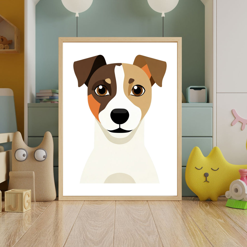 Bold Block Art Print - Framed Nursery Mockup