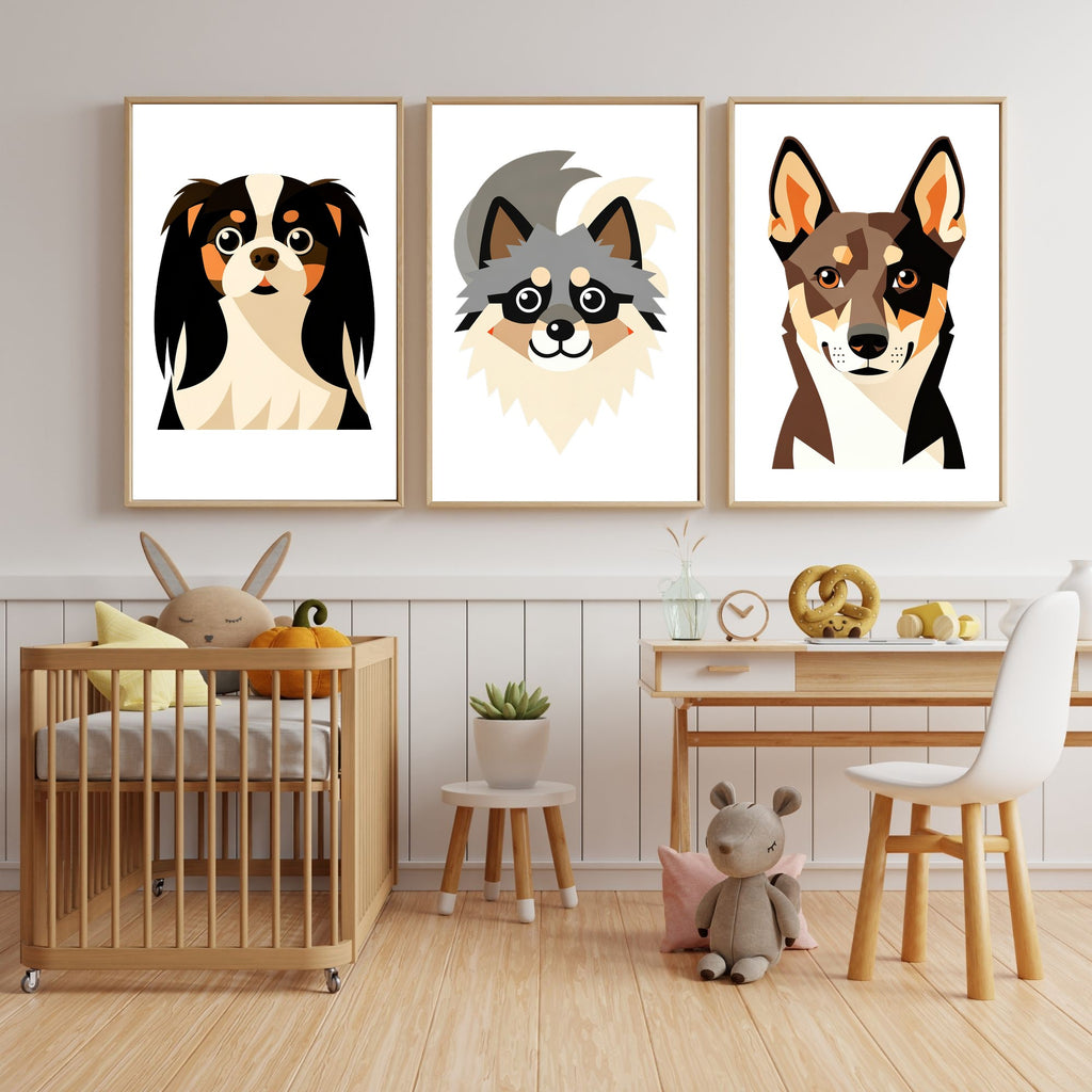 Bold Block Art Print - Framed Nursery Mockup