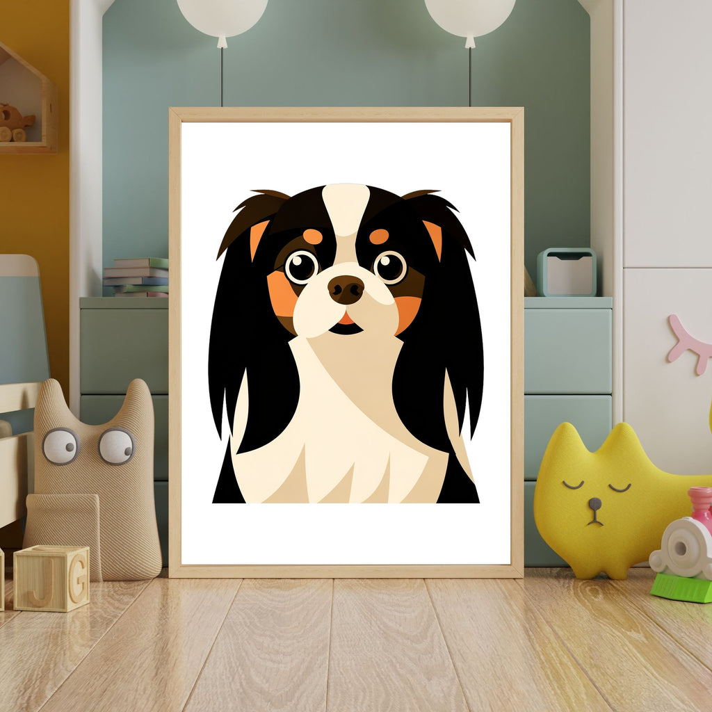 Bold Block Art Print - Framed Nursery Mockup