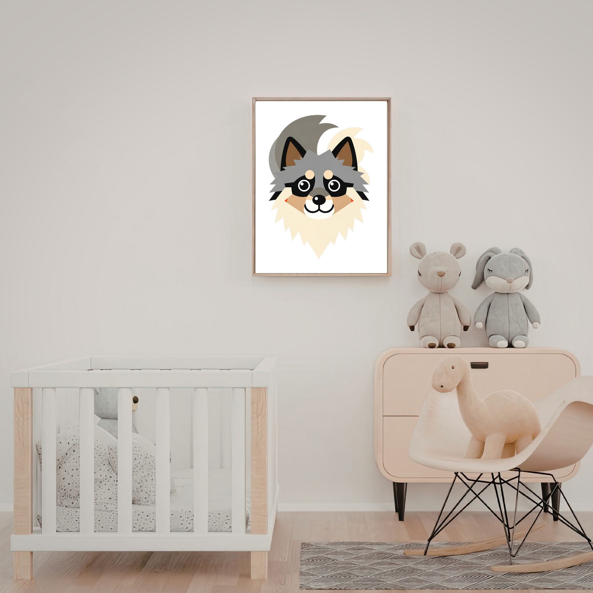 Bold Block Art Print - Framed Nursery Mockup