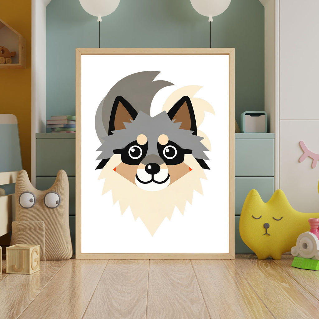 Bold Block Art Print - Framed Nursery Mockup