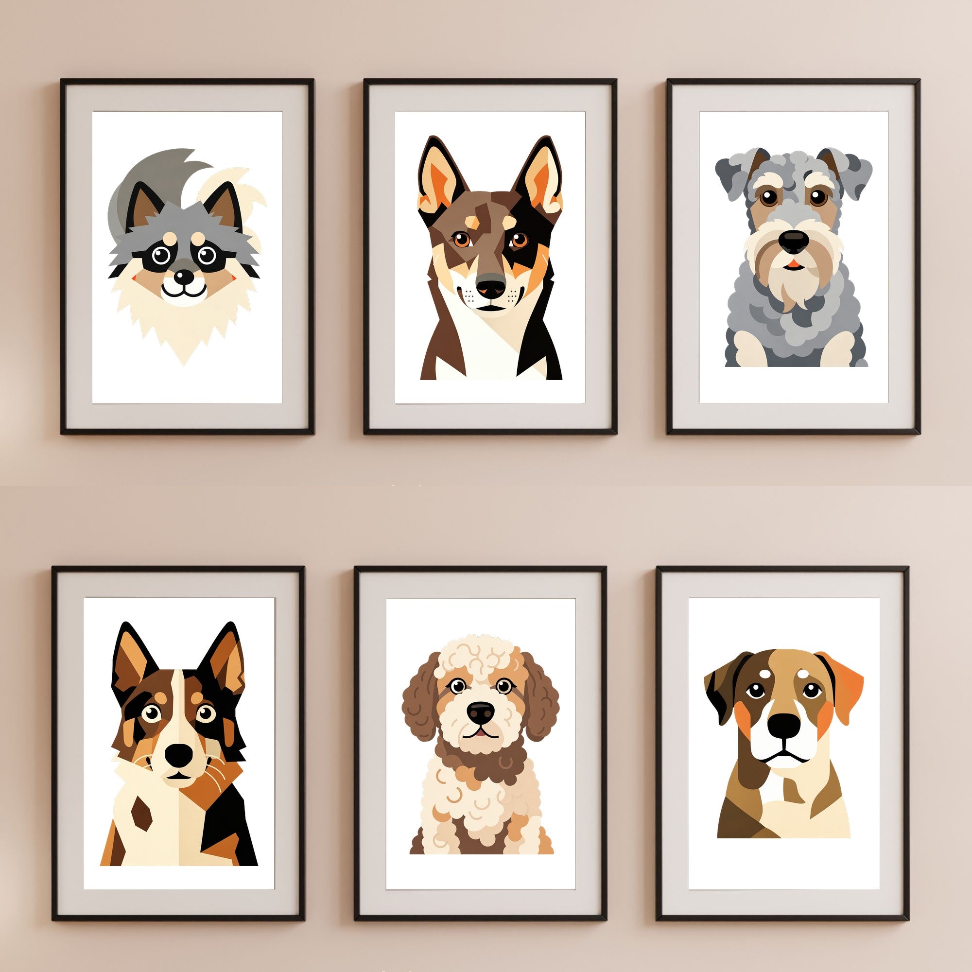 Bold Block Art Print - Framed Nursery Mockup