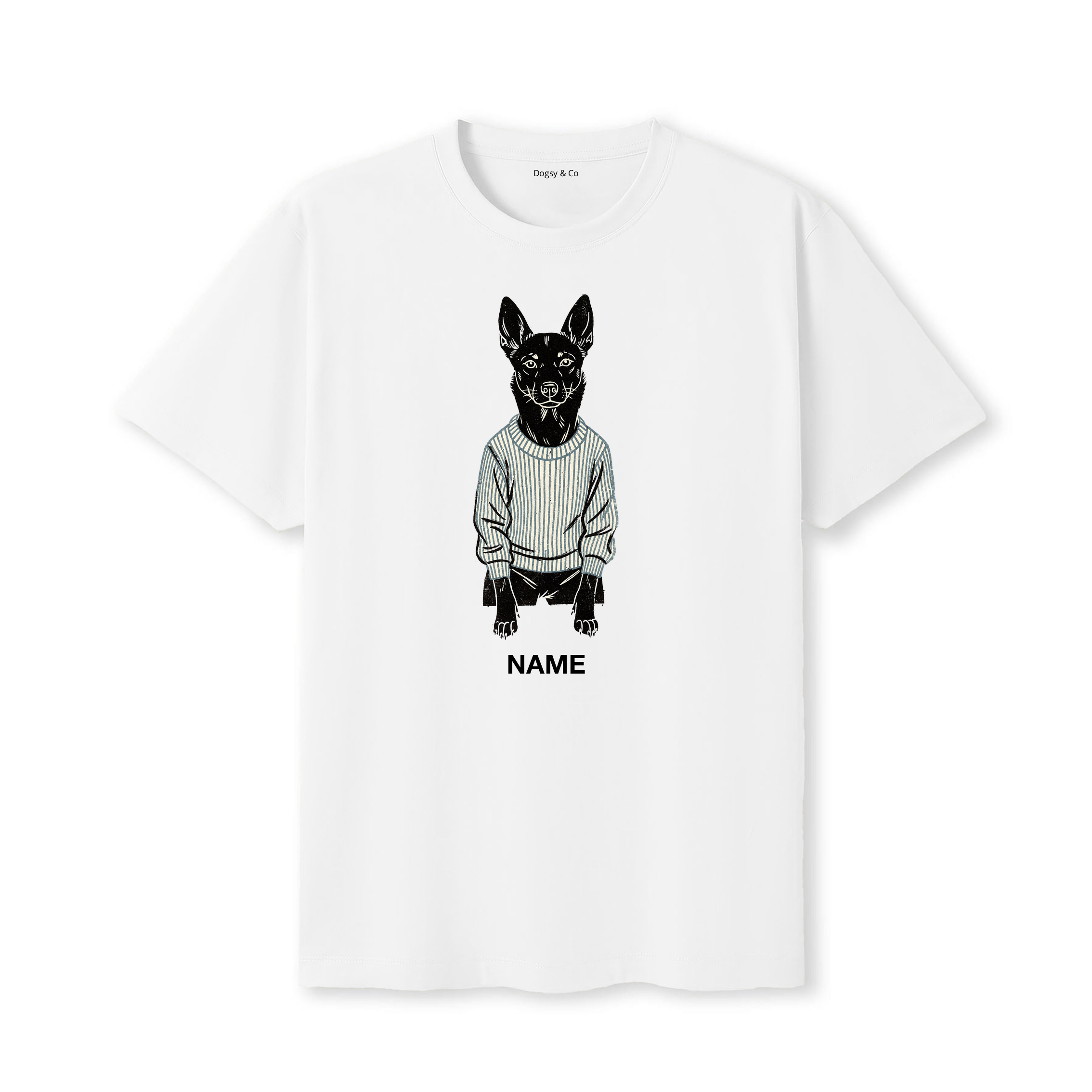 Kelpie Jumper Dog Custom T-Shirt - White
