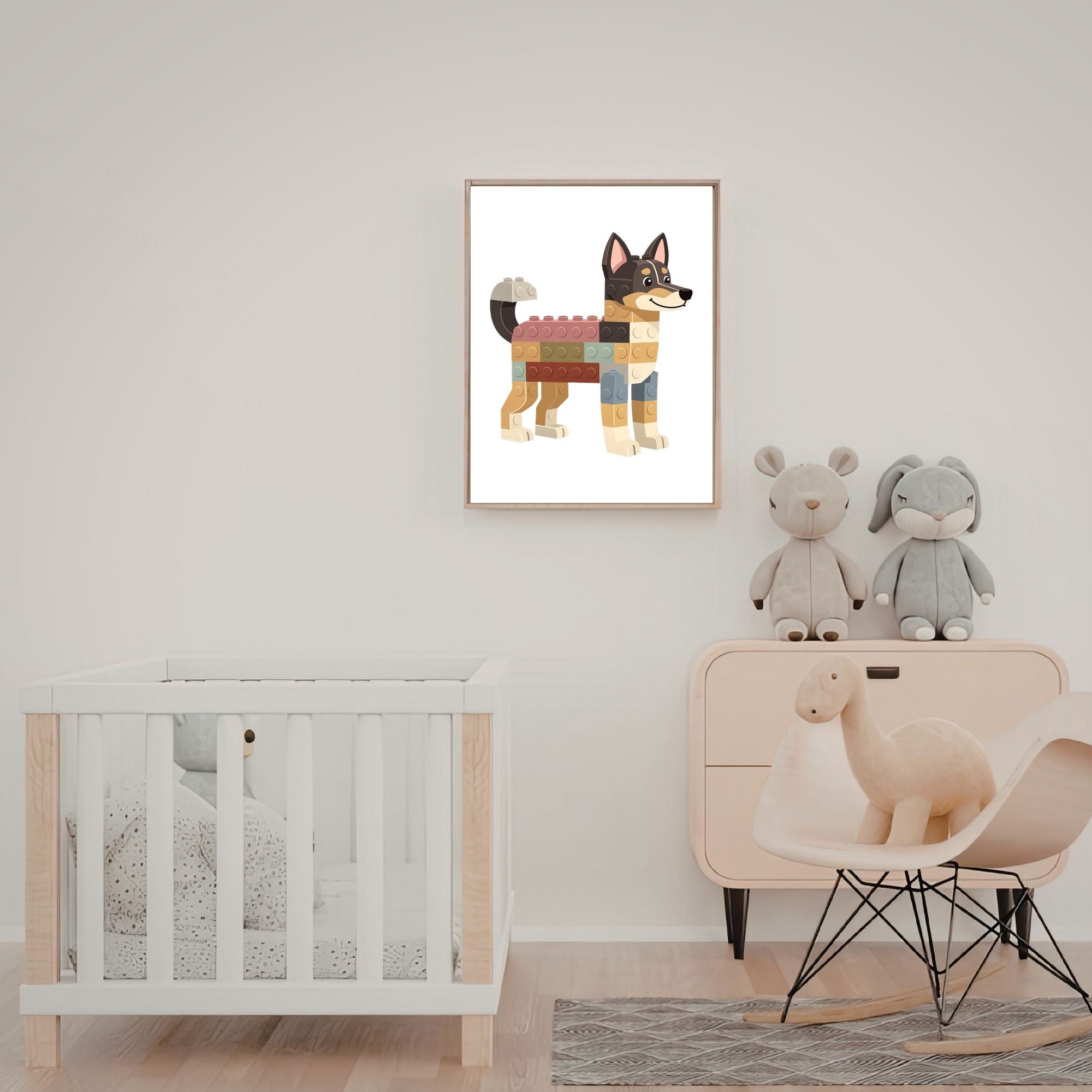 Kelpie Lego Dog - White