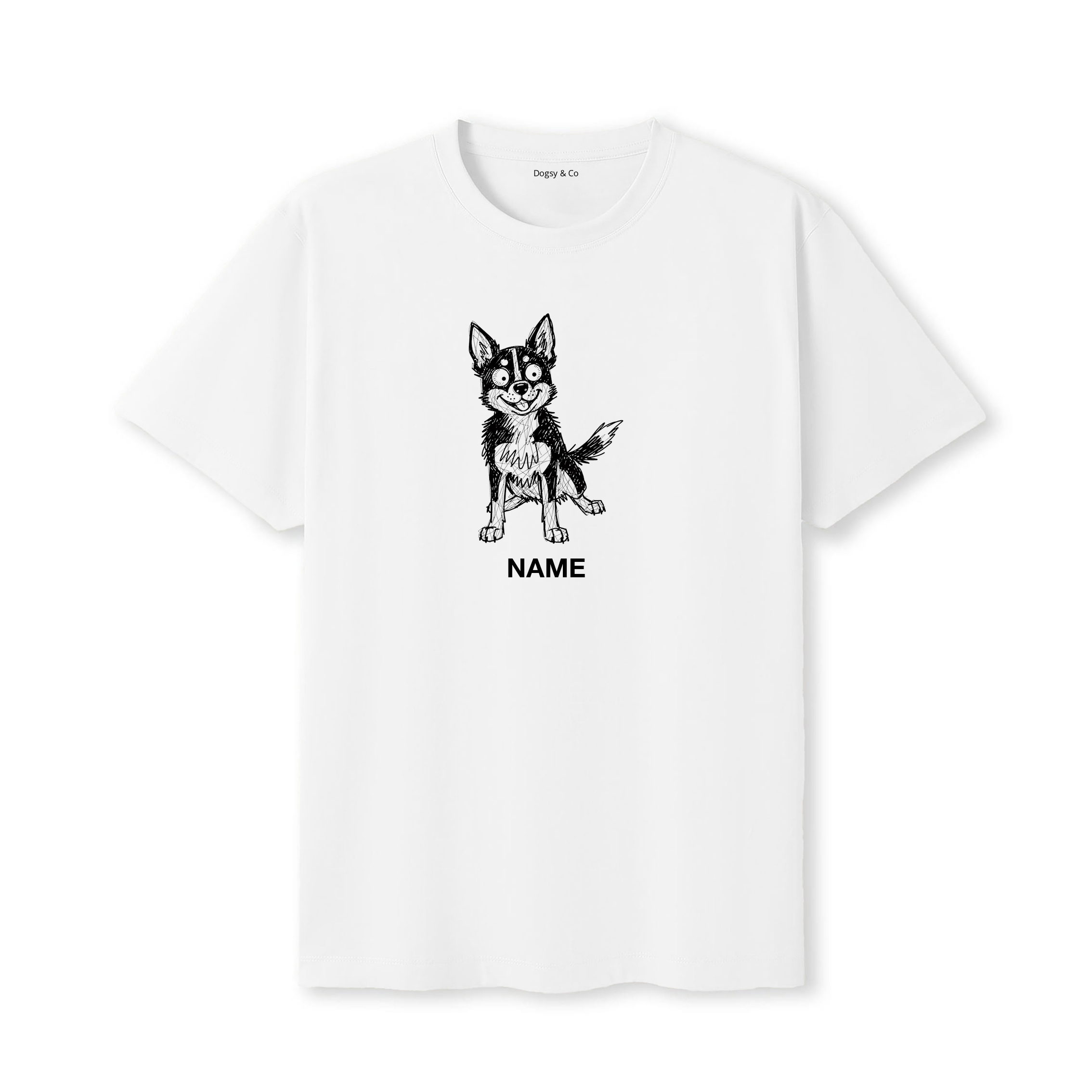 Kelpie Scraggy Dog Custom - White
