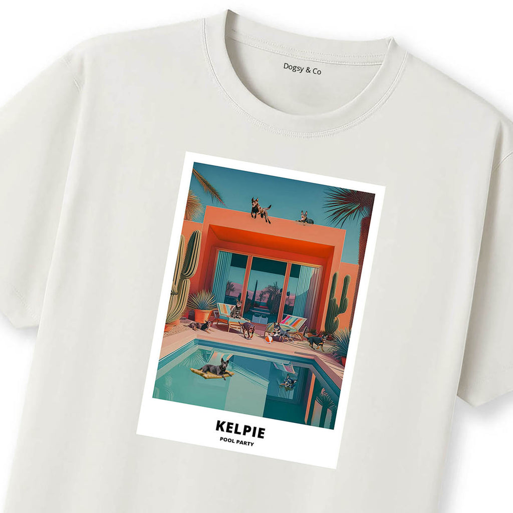 Kelpie Pool Party T-shirt