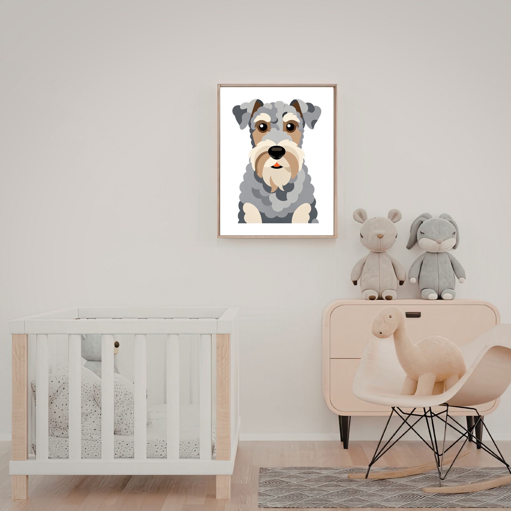 Bold Block Art Print - Framed Nursery Mockup