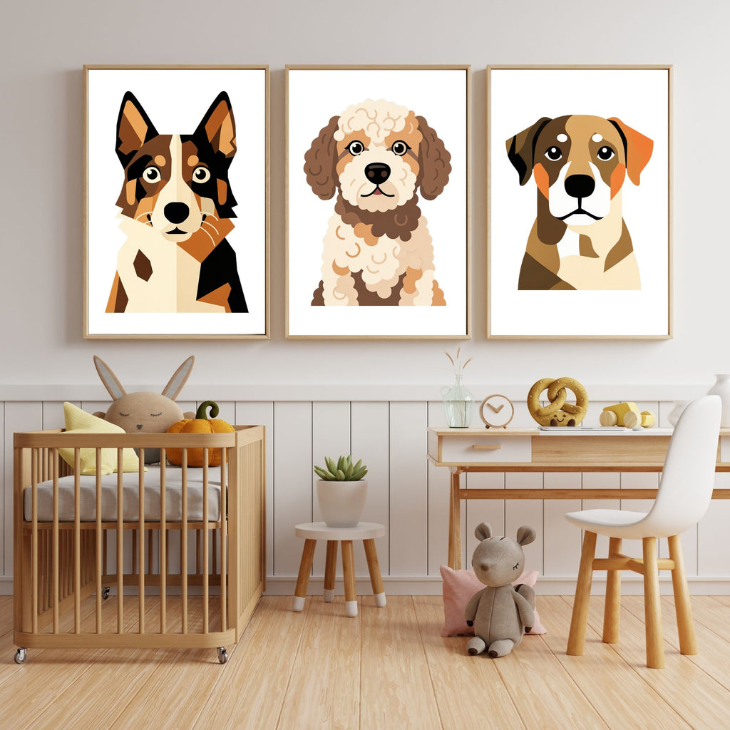 Bold Block Art Print - Framed Nursery Mockup