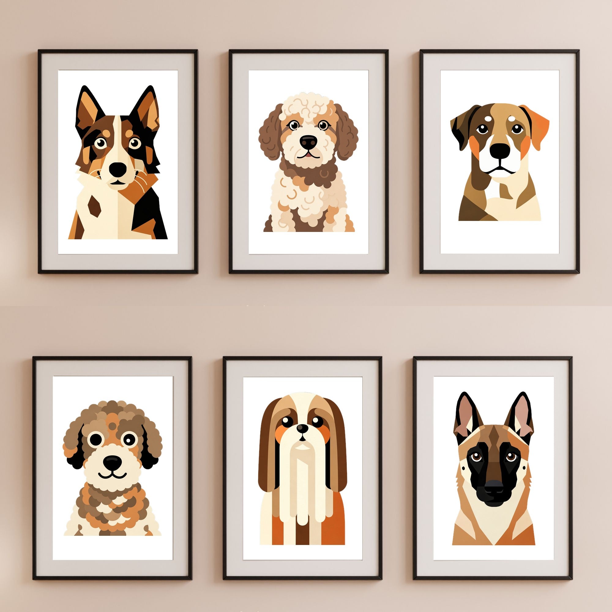Bold Block Art Print - Framed Nursery Mockup
