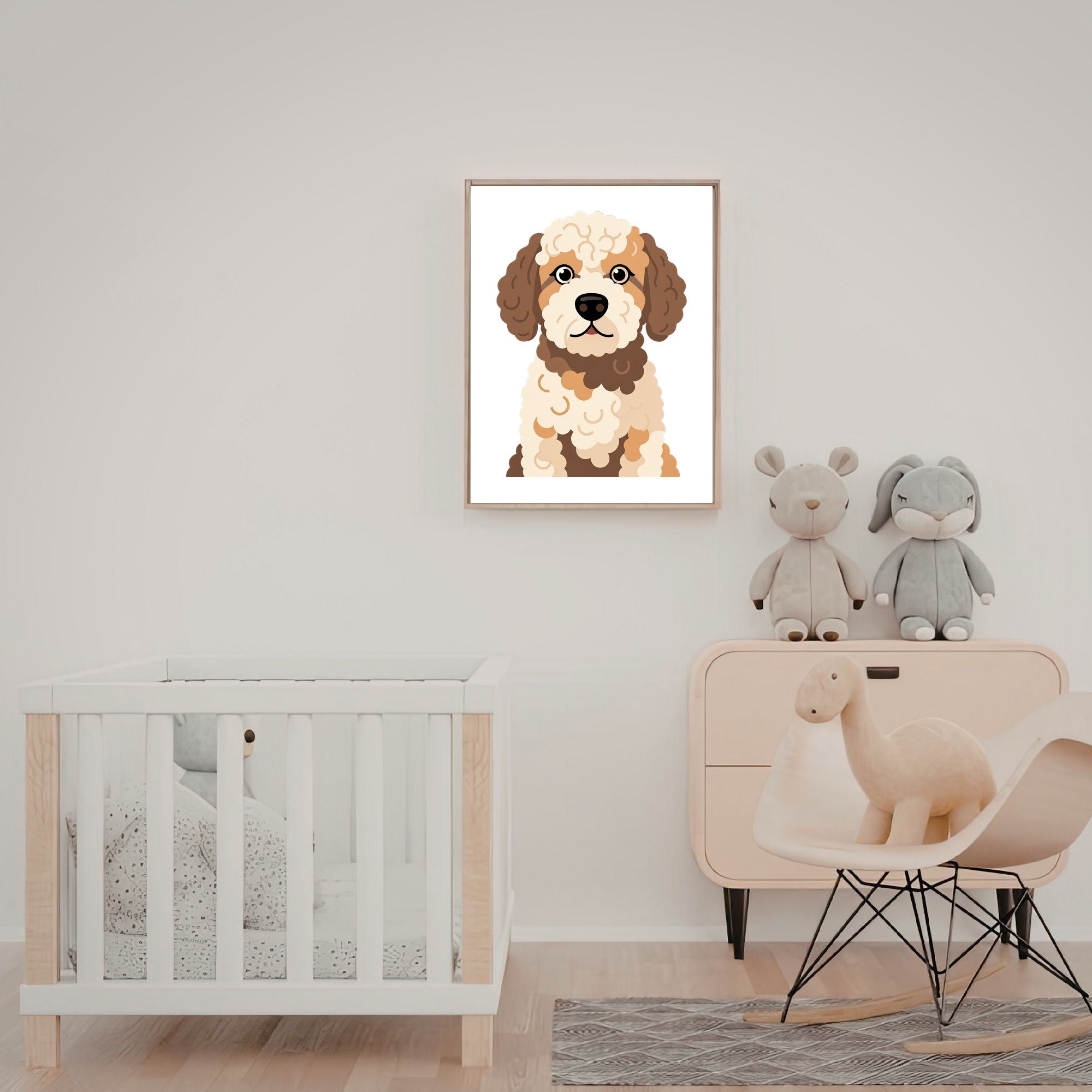 Bold Block Art Print - Framed Nursery Mockup