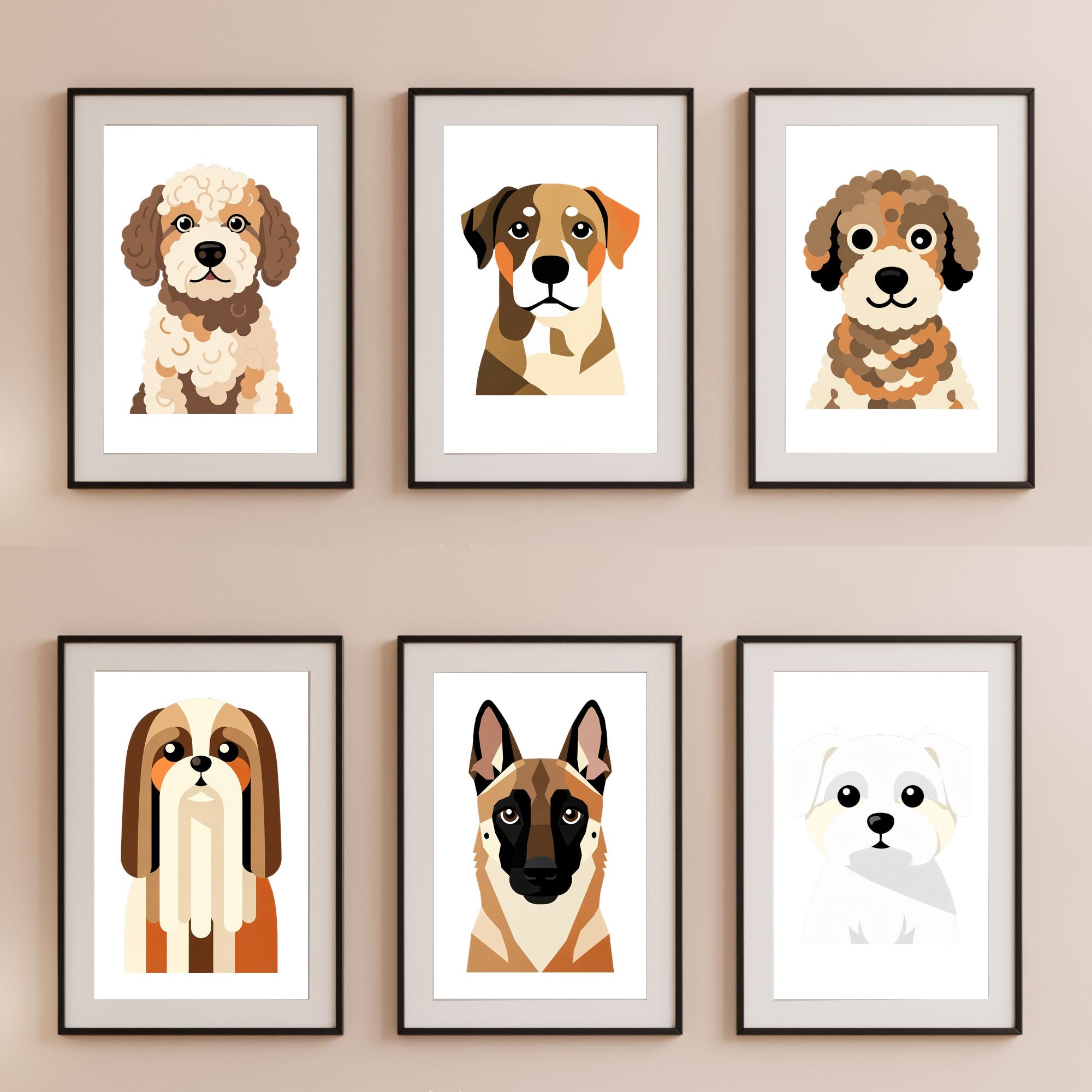 Bold Block Art Print - Framed Nursery Mockup