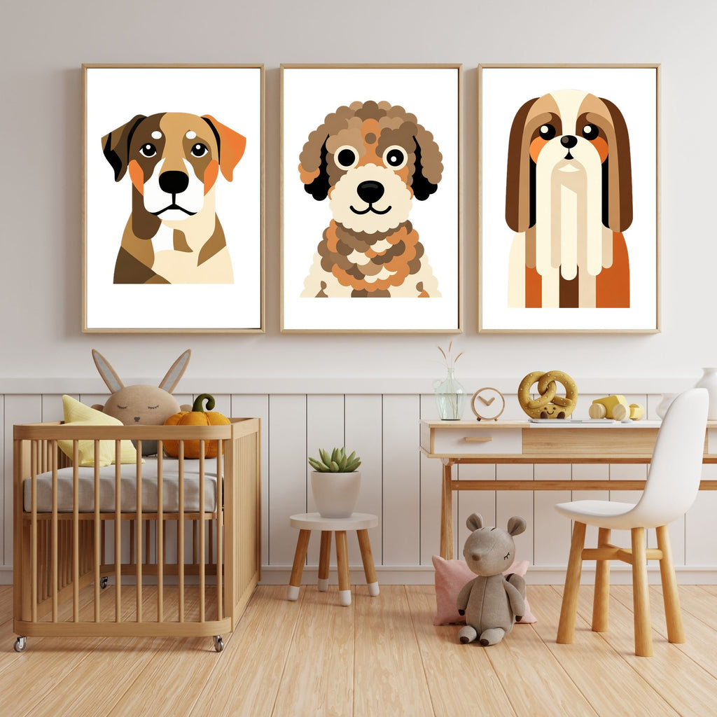 Bold Block Art Print - Framed Nursery Mockup