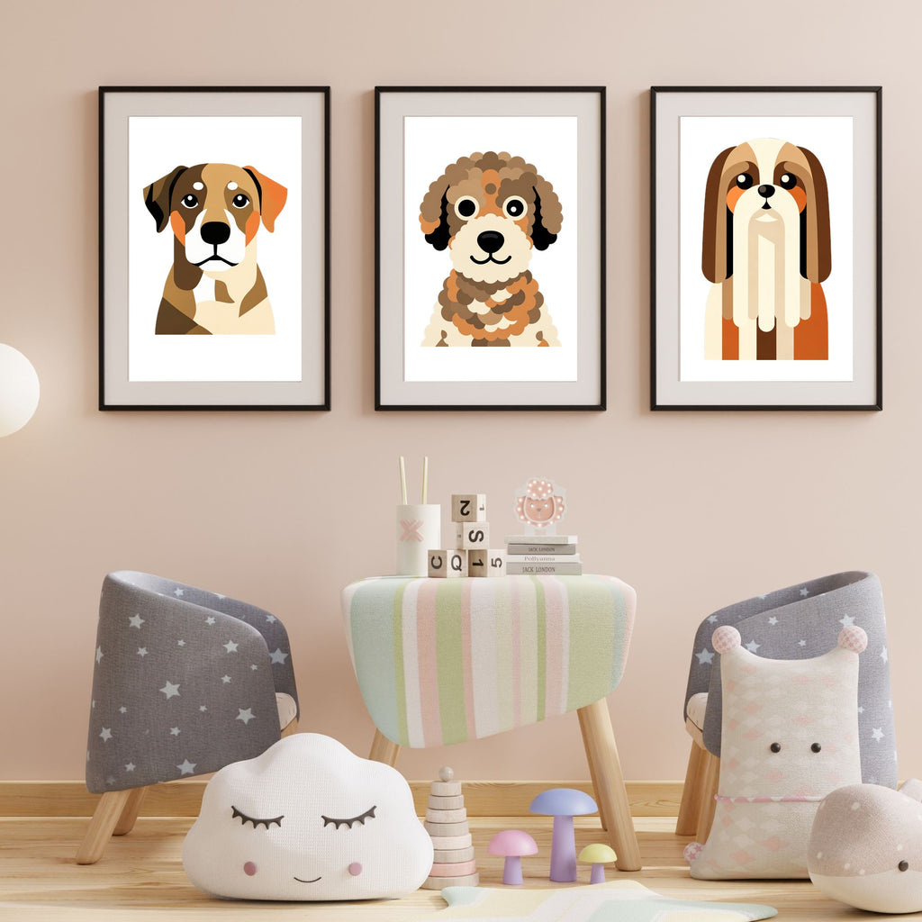 Bold Block Art Print - Framed Nursery Mockup