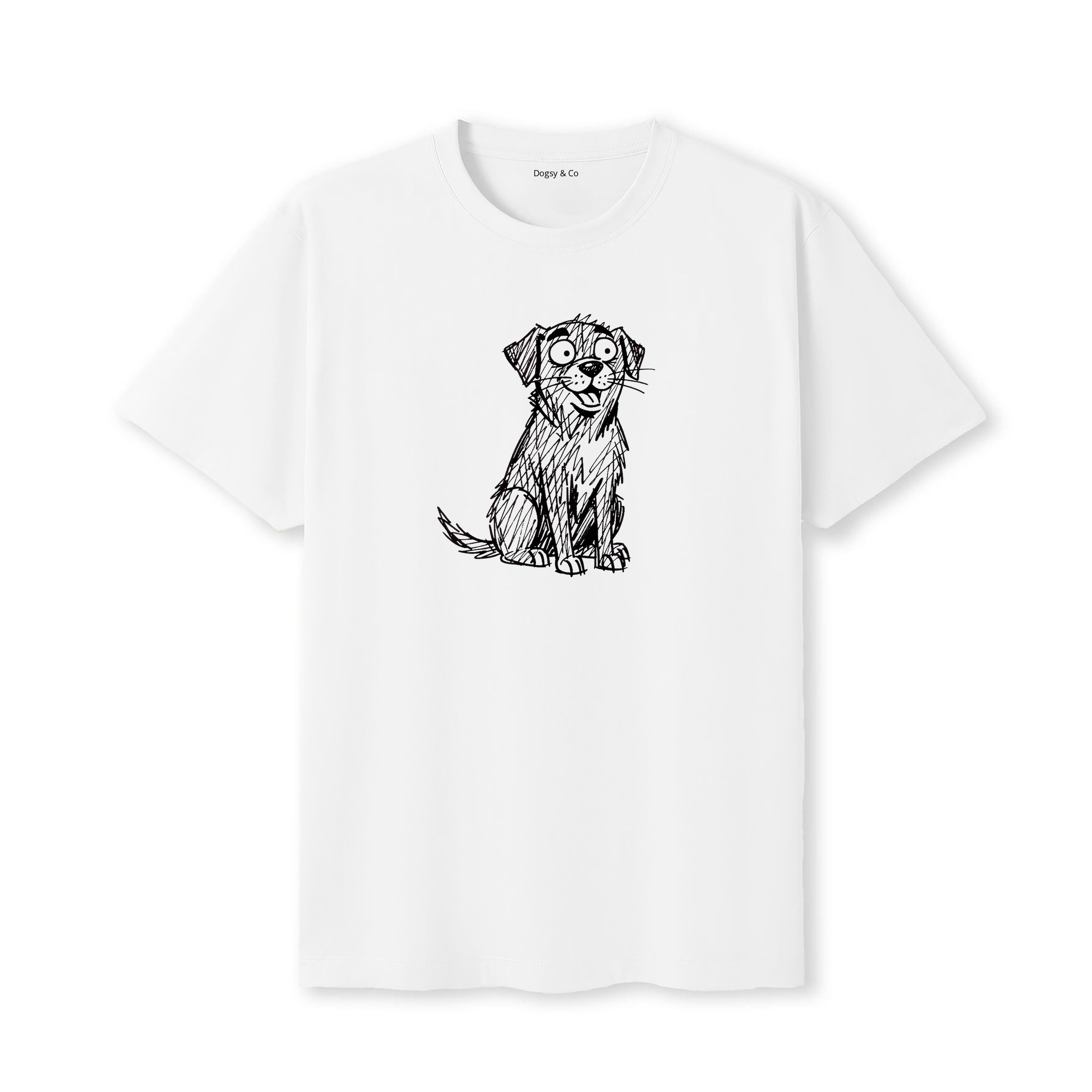 Labrador Retriever Scraggy Dog T-Shirt - White