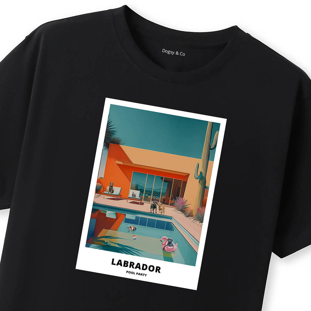 Labrador Retriever Pool Party T-shirt