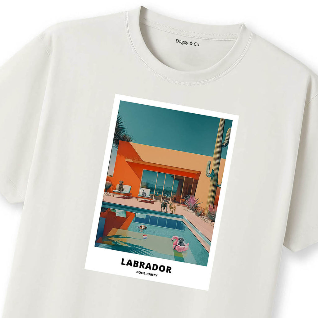 Labrador Retriever Pool Party T-shirt