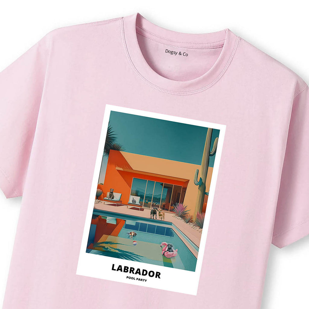 Labrador Retriever Pool Party T-shirt