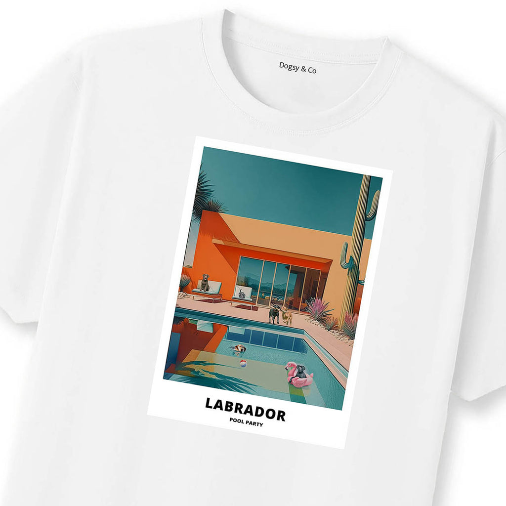 Labrador Retriever Pool Party T-shirt