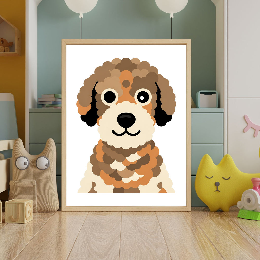 Bold Block Art Print - Framed Nursery Mockup