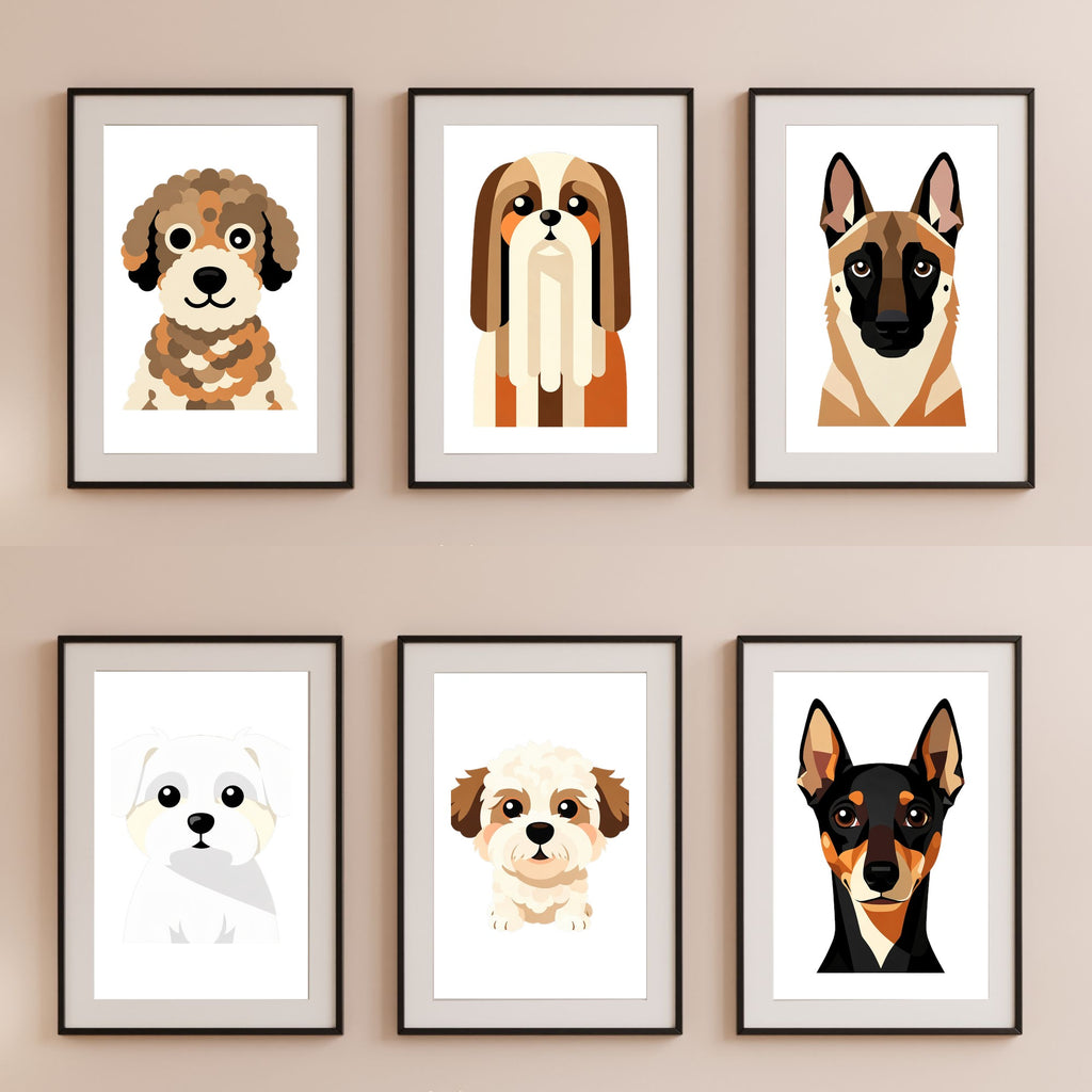 Bold Block Art Print - Framed Nursery Mockup