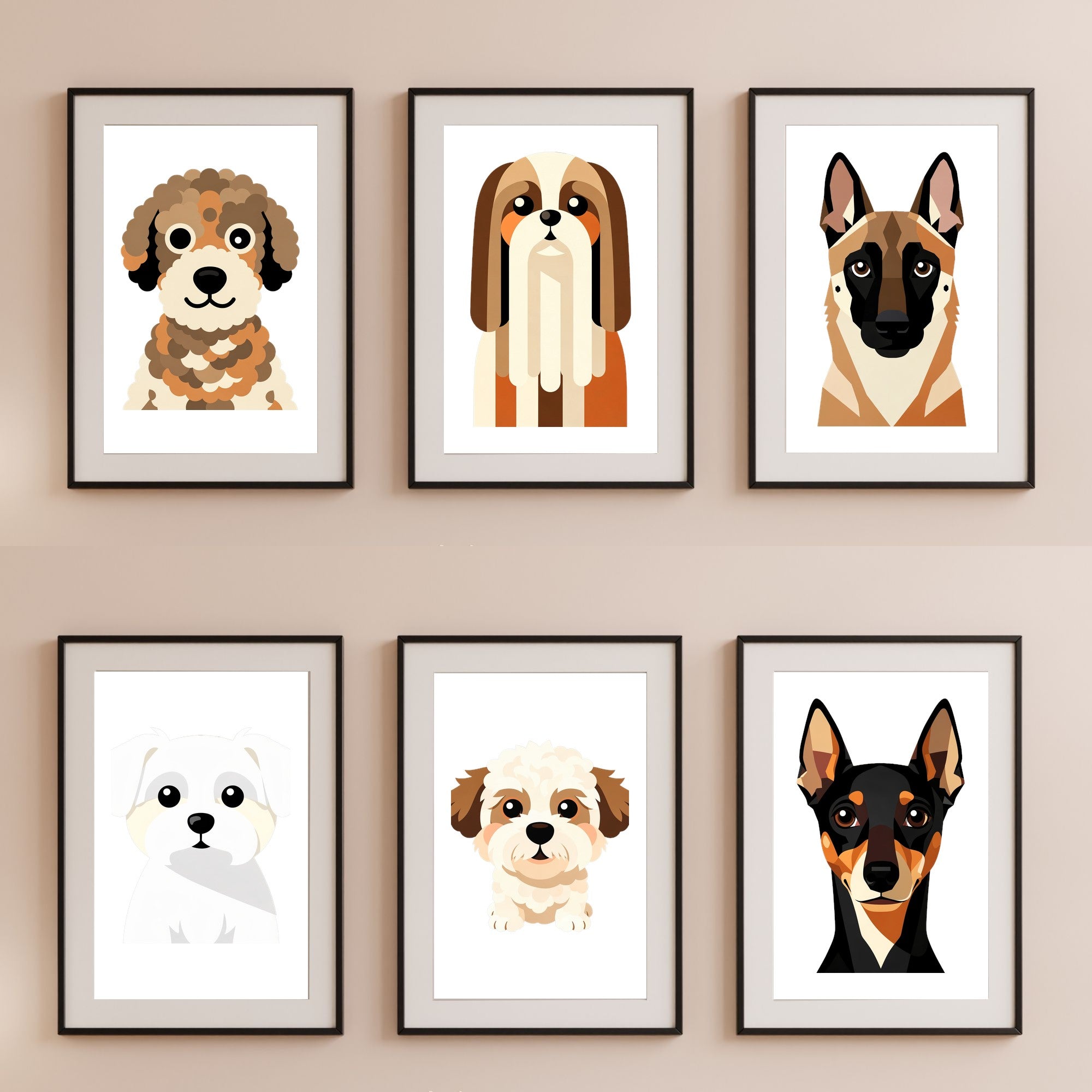 Bold Block Art Print - Framed Nursery Mockup