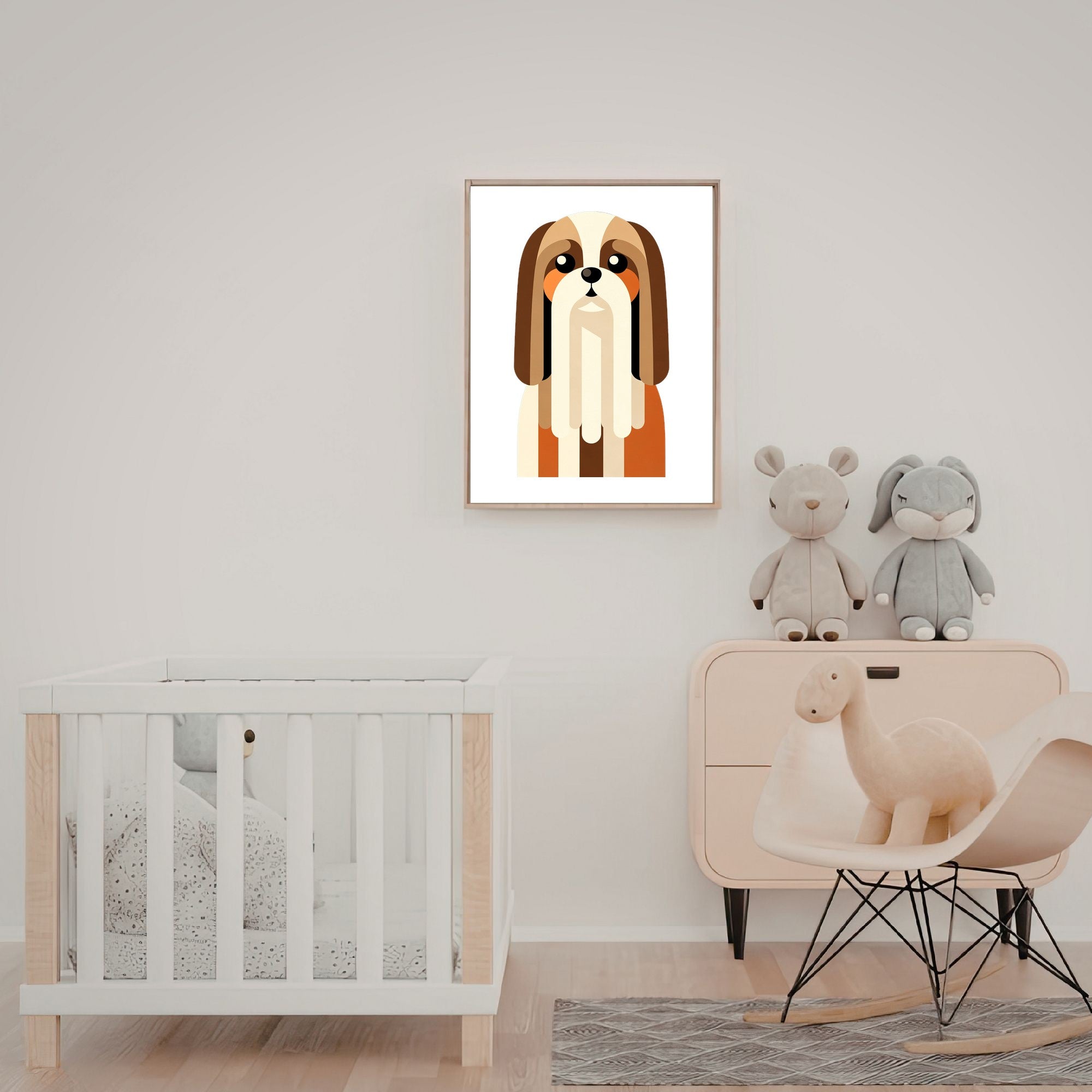 Bold Block Art Print - Framed Nursery Mockup