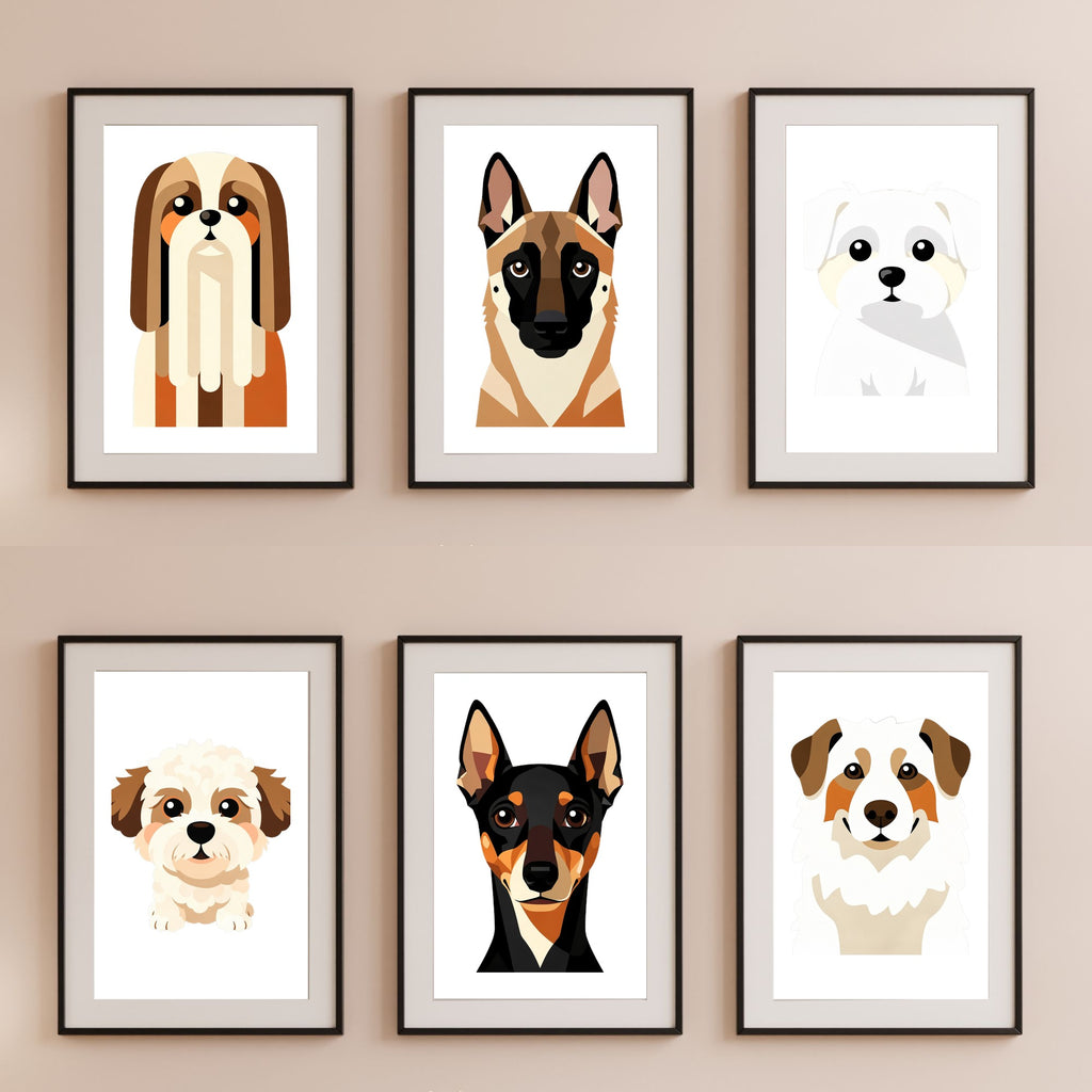 Bold Block Art Print - Framed Nursery Mockup