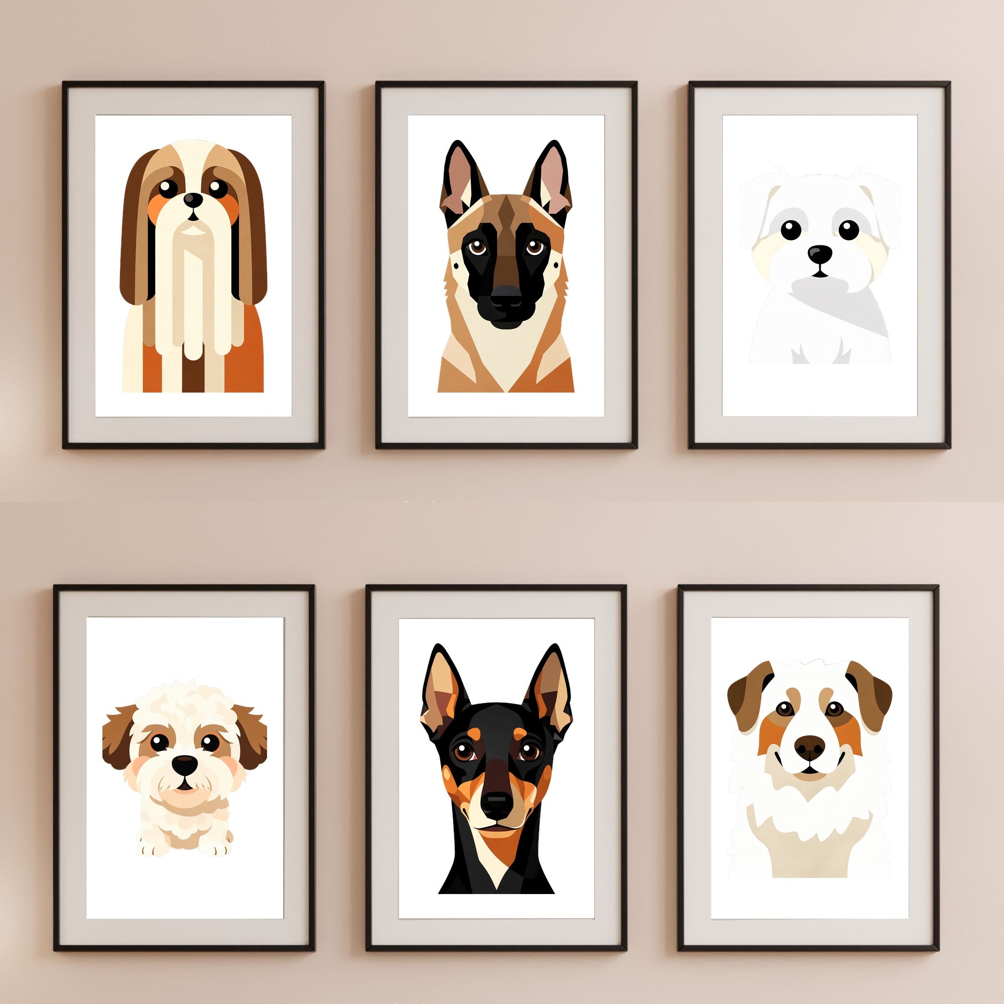 Bold Block Art Print - Framed Nursery Mockup