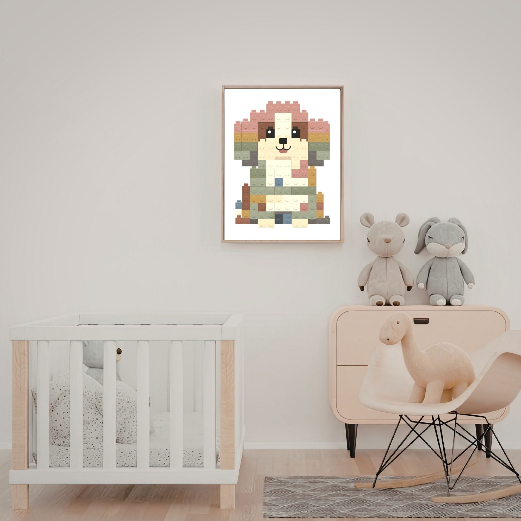 Lhasa Apso Lego Dog - White