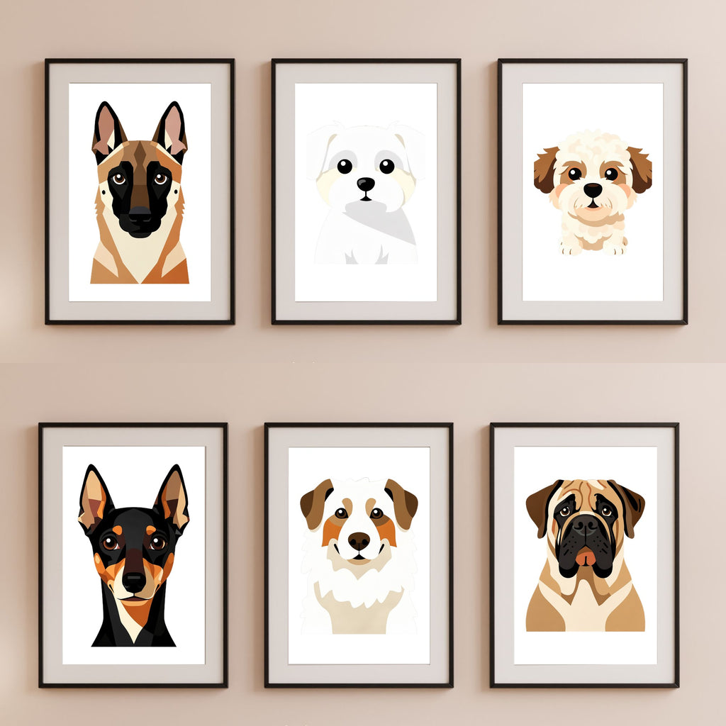 Bold Block Art Print - Framed Nursery Mockup