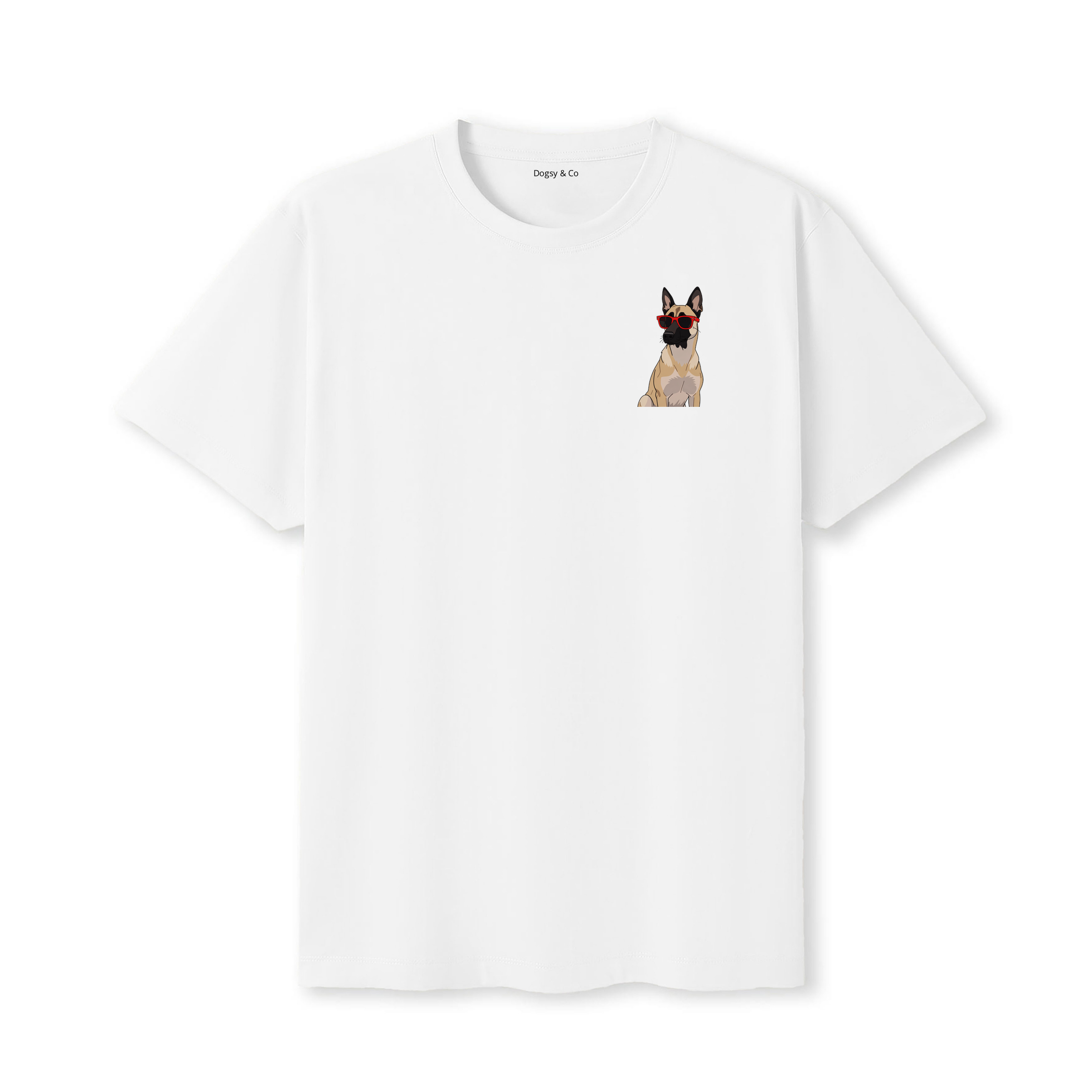 Malinois Cool Dog T-Shirt - White