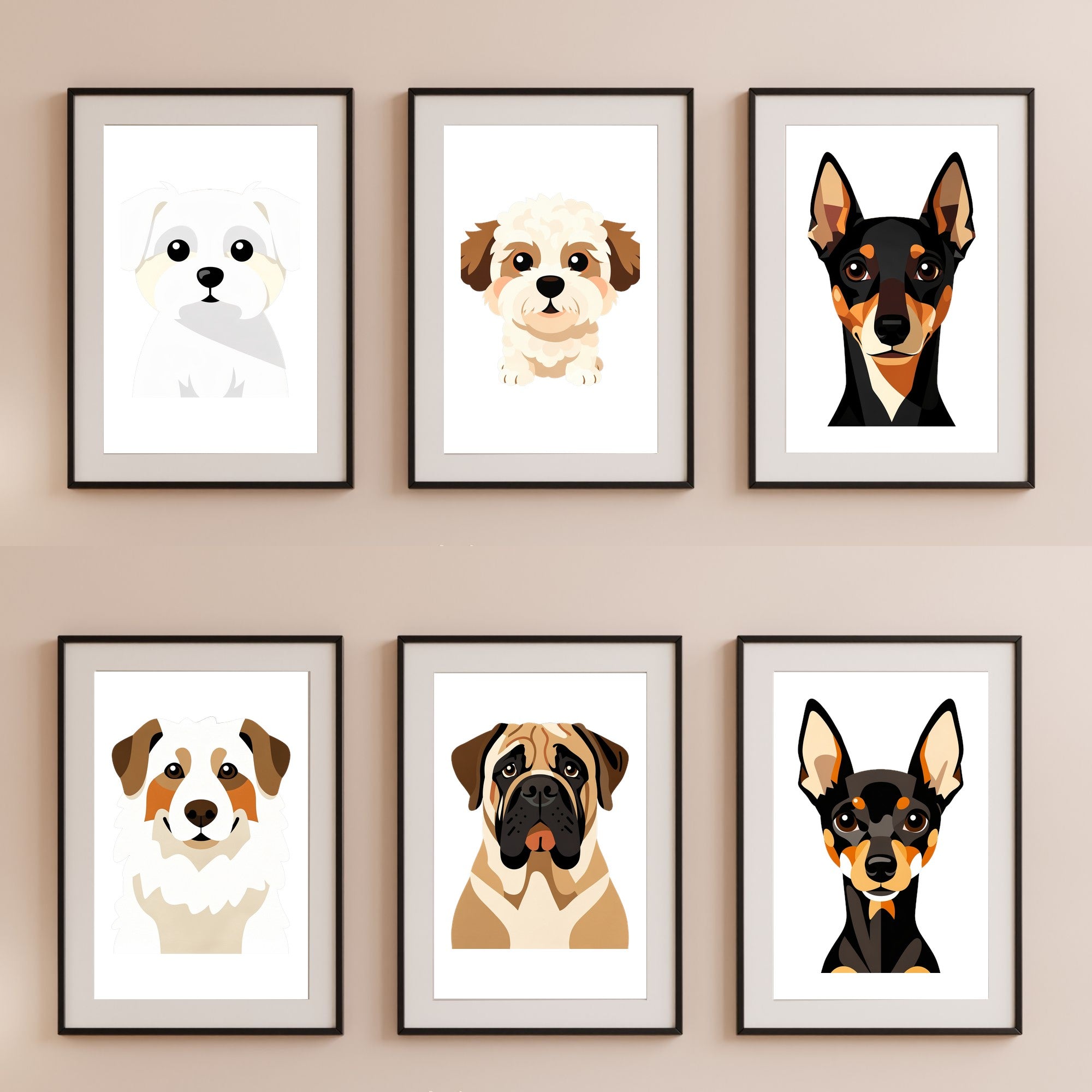 Bold Block Art Print - Framed Nursery Mockup