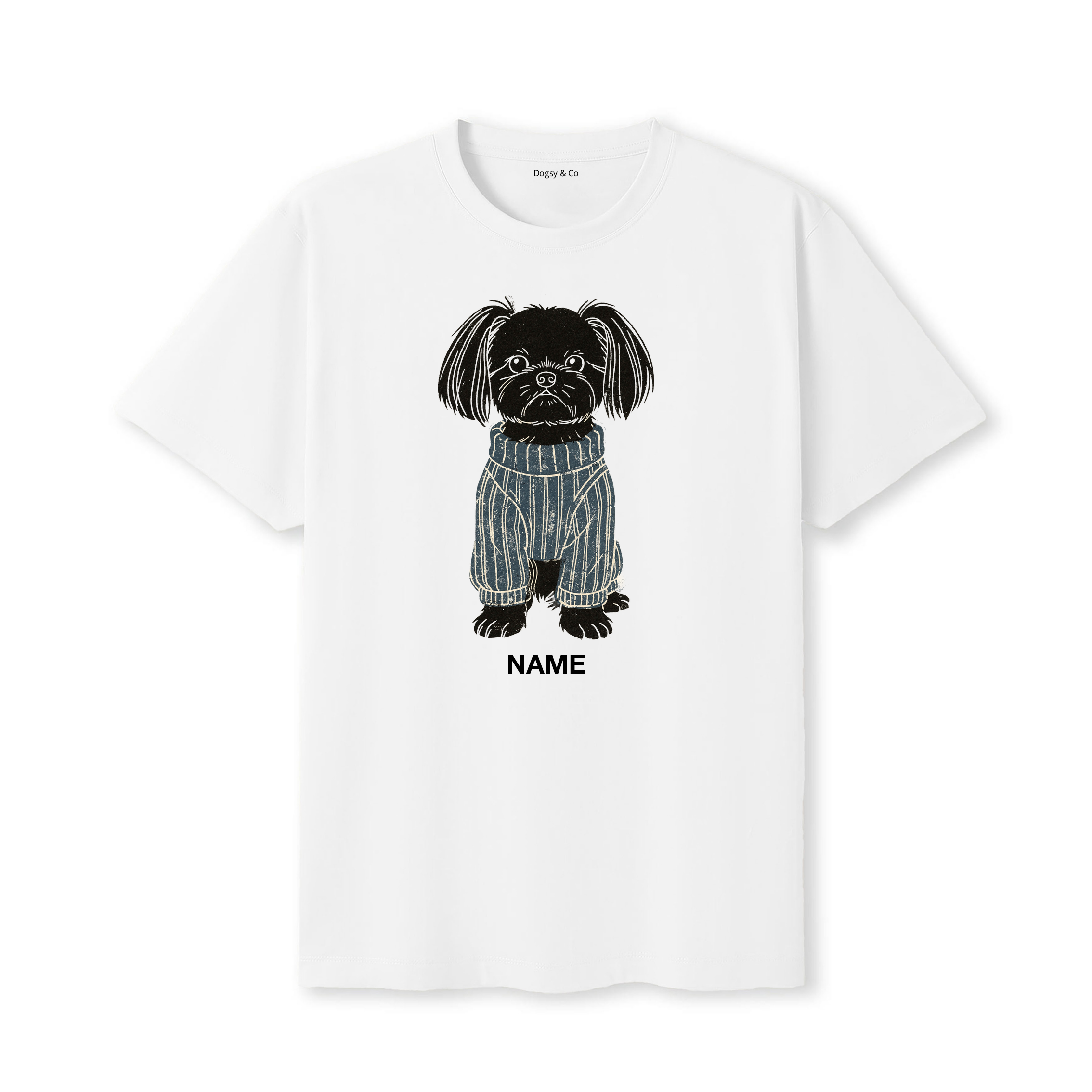 Maltese Jumper Dog Custom T-Shirt - White
