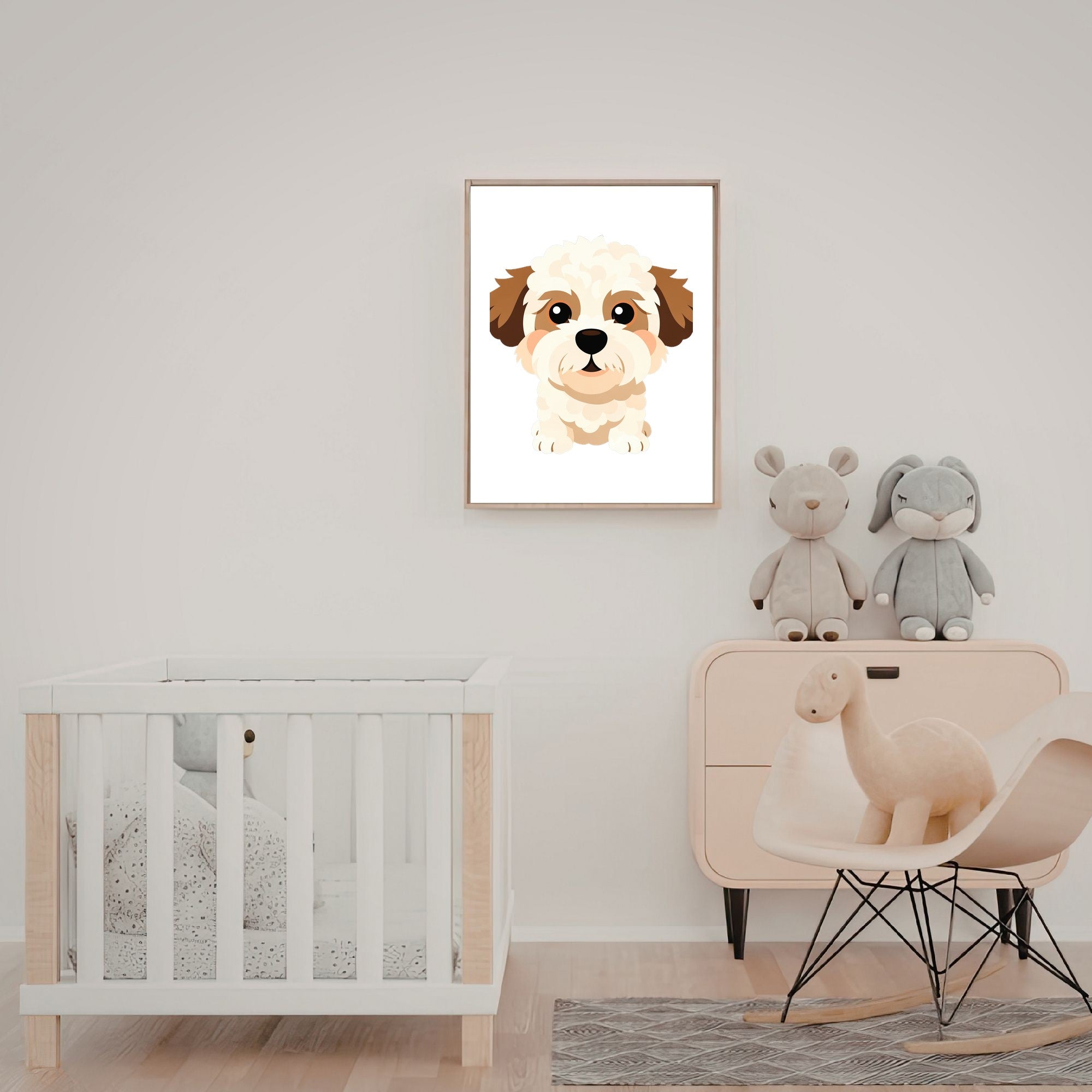 Bold Block Art Print - Framed Nursery Mockup