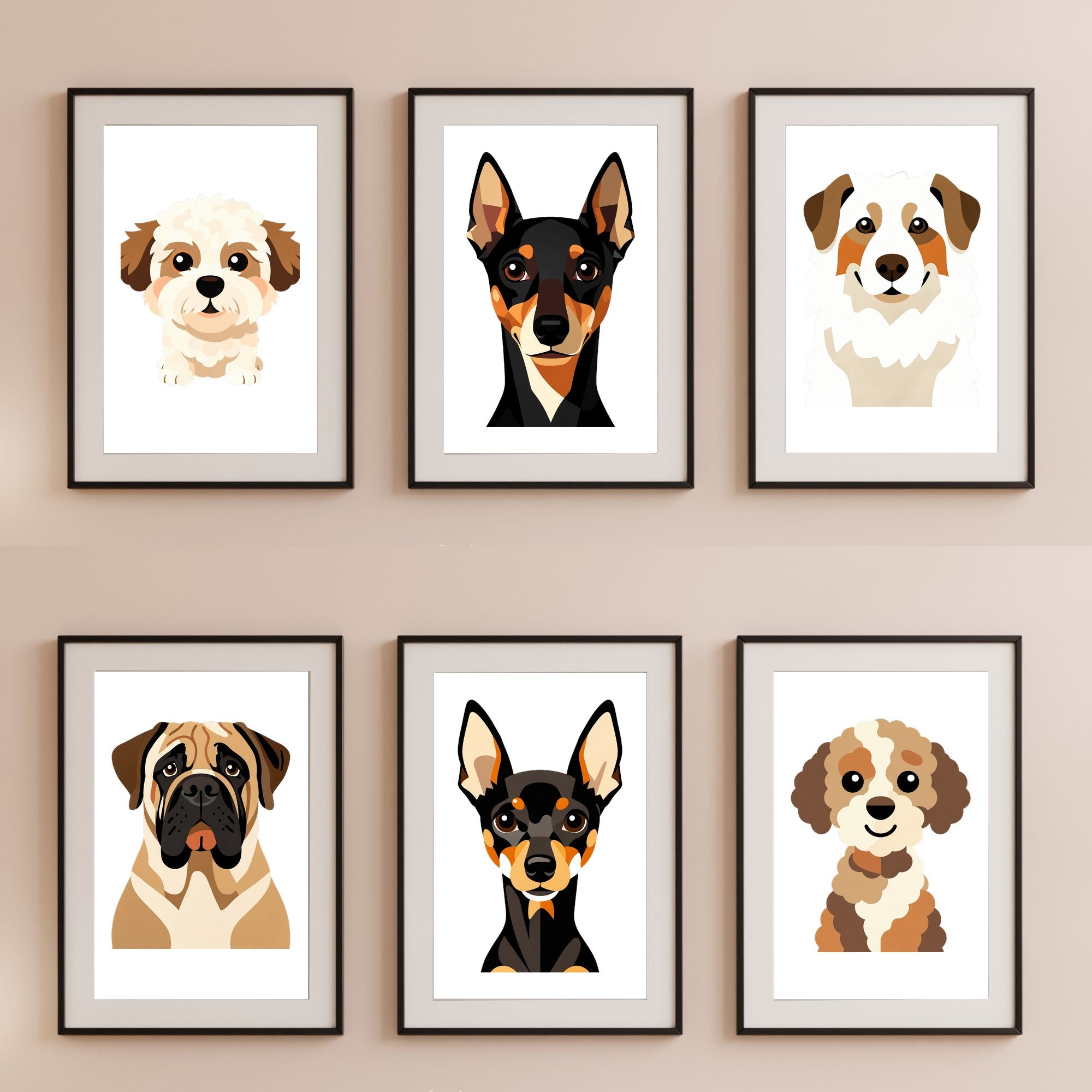 Bold Block Art Print - Framed Nursery Mockup