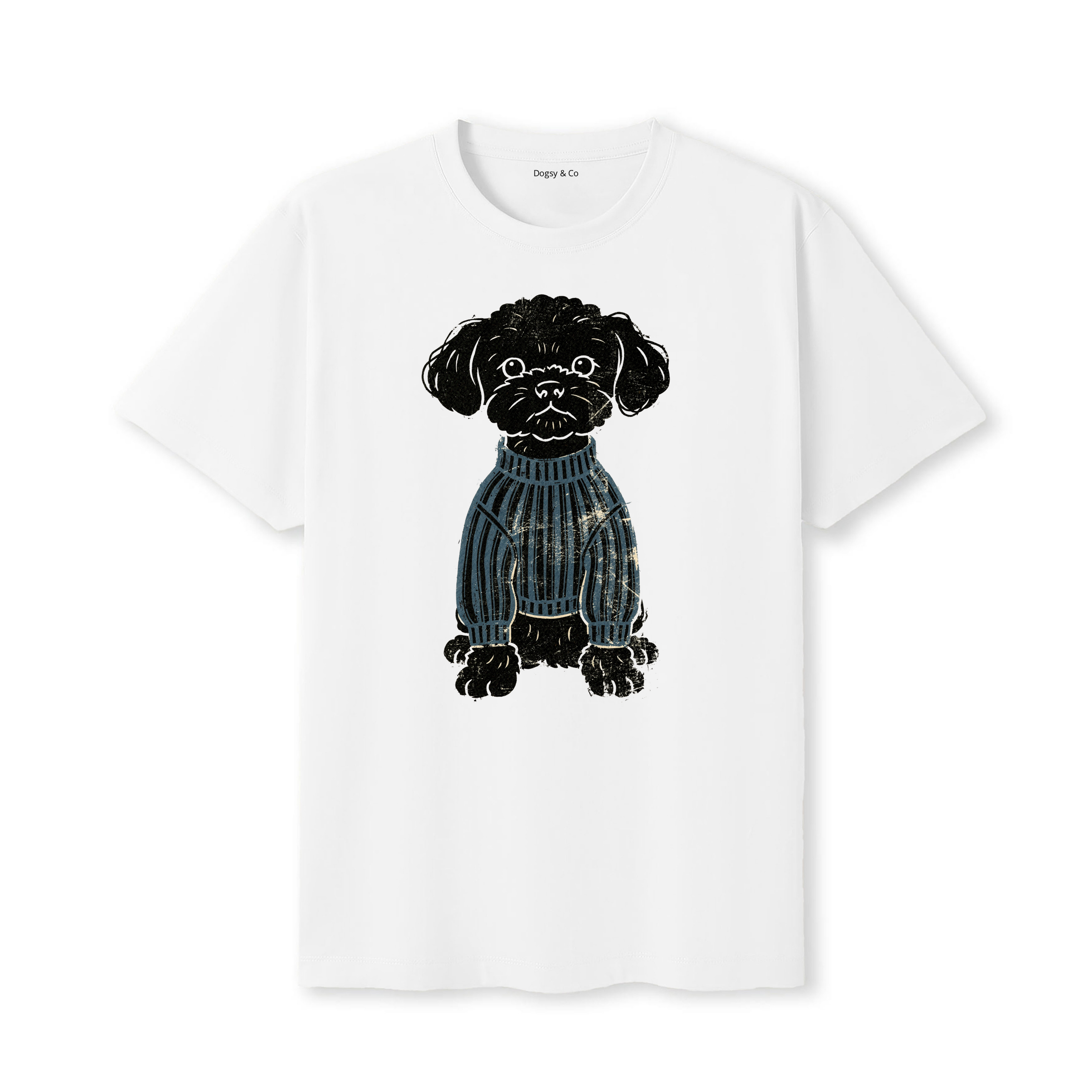 Maltipoo Jumper Dog T-Shirt - White