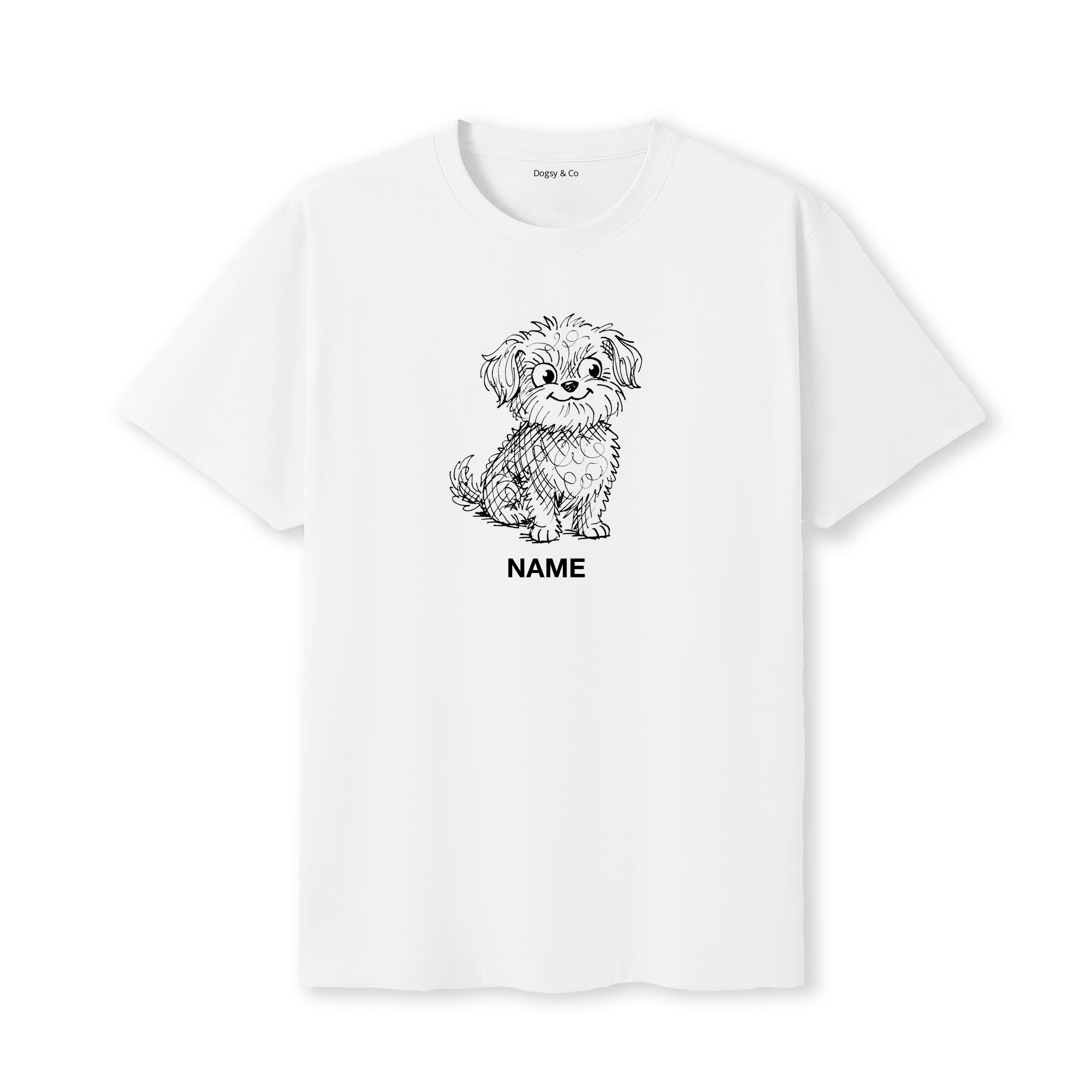 Maltipoo Scraggy Dog Custom - White