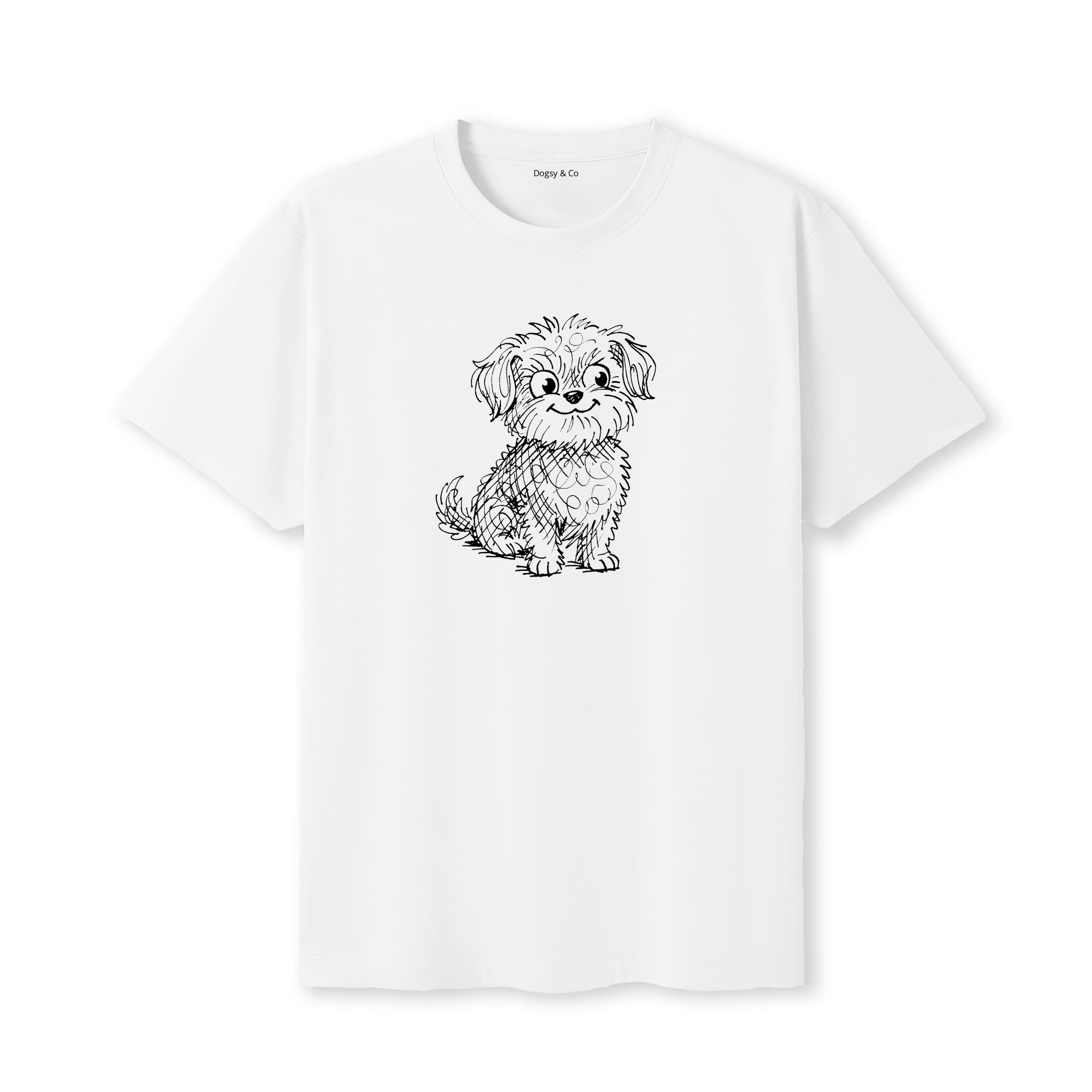 Maltipoo Scraggy Dog T-Shirt - White