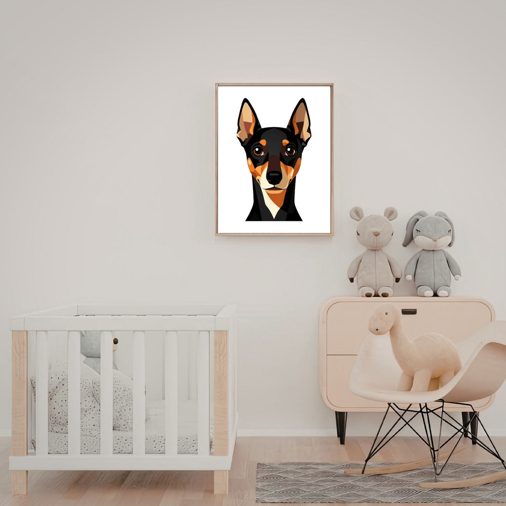 Bold Block Art Print - Framed Nursery Mockup