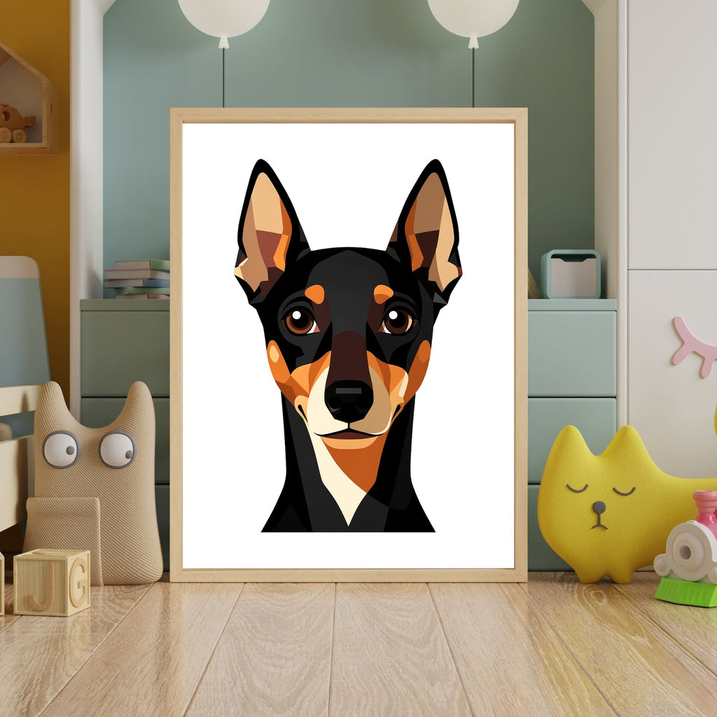 Bold Block Art Print - Framed Nursery Mockup