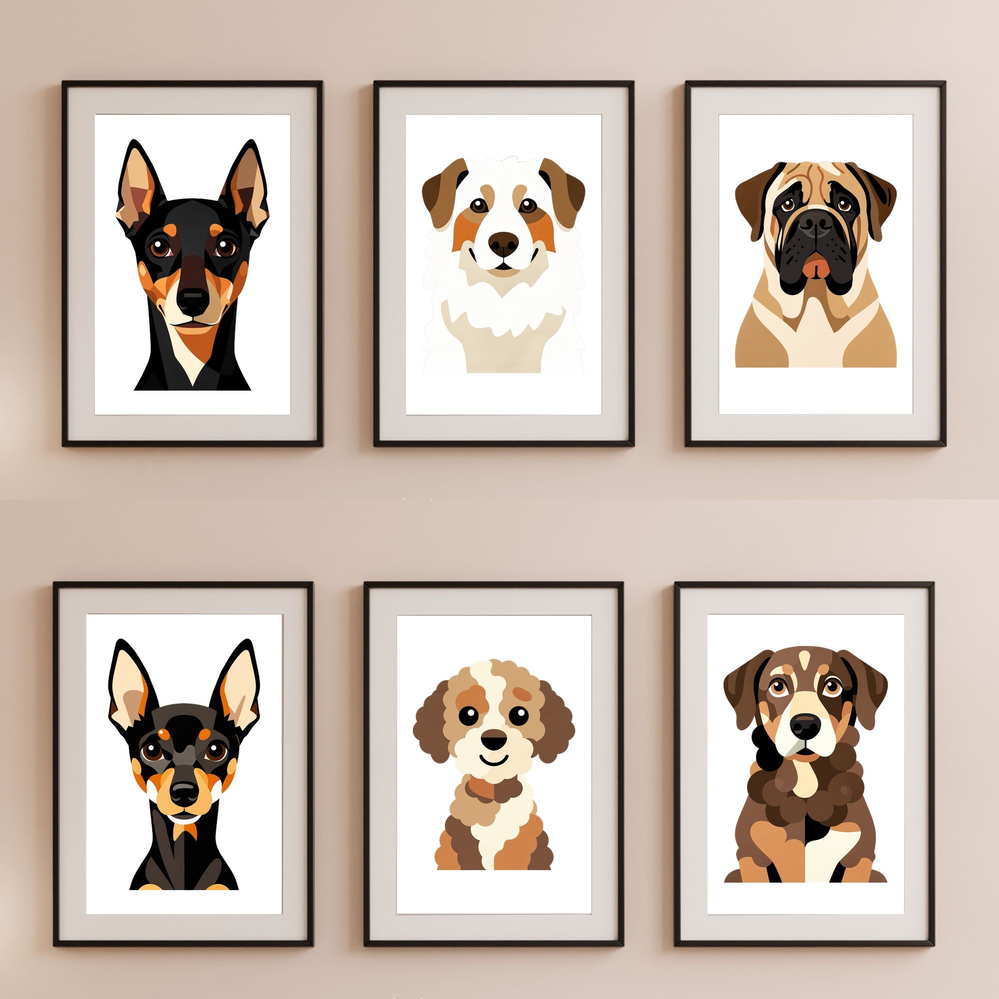 Bold Block Art Print - Framed Nursery Mockup