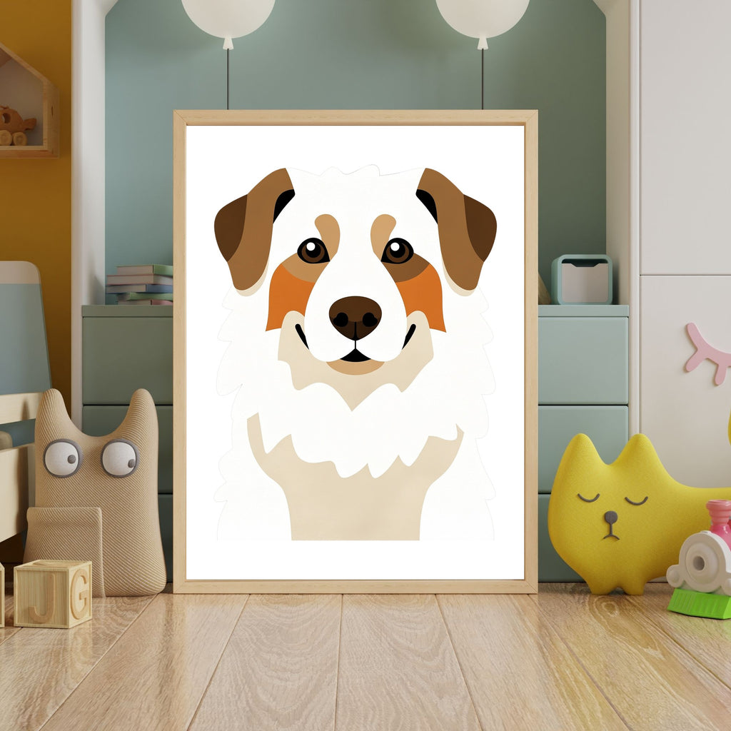 Bold Block Art Print - Framed Nursery Mockup