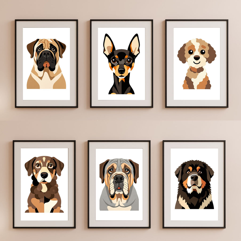 Bold Block Art Print - Framed Nursery Mockup