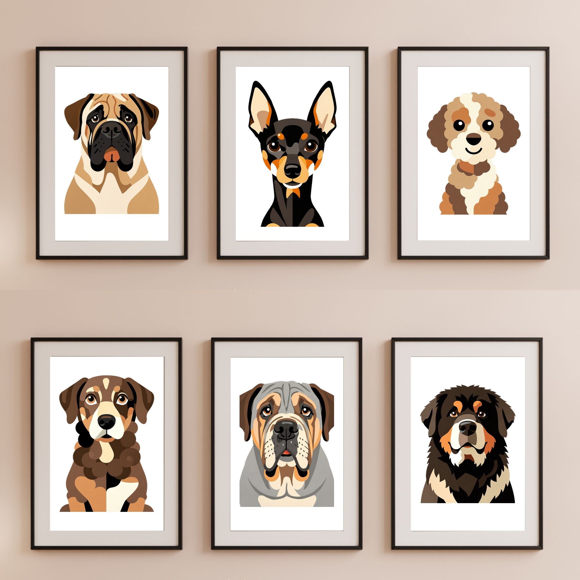 Bold Block Art Print - Framed Nursery Mockup