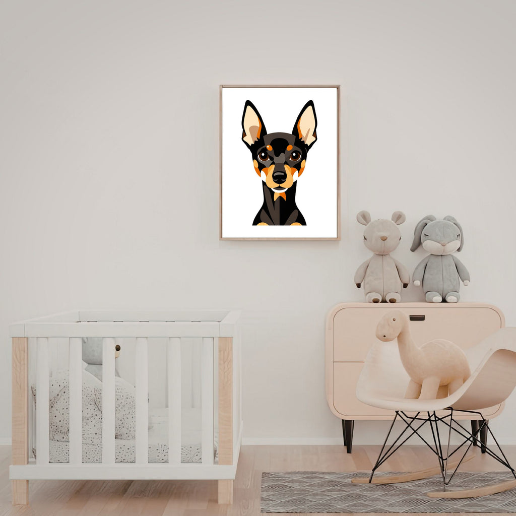 Bold Block Art Print - Framed Nursery Mockup