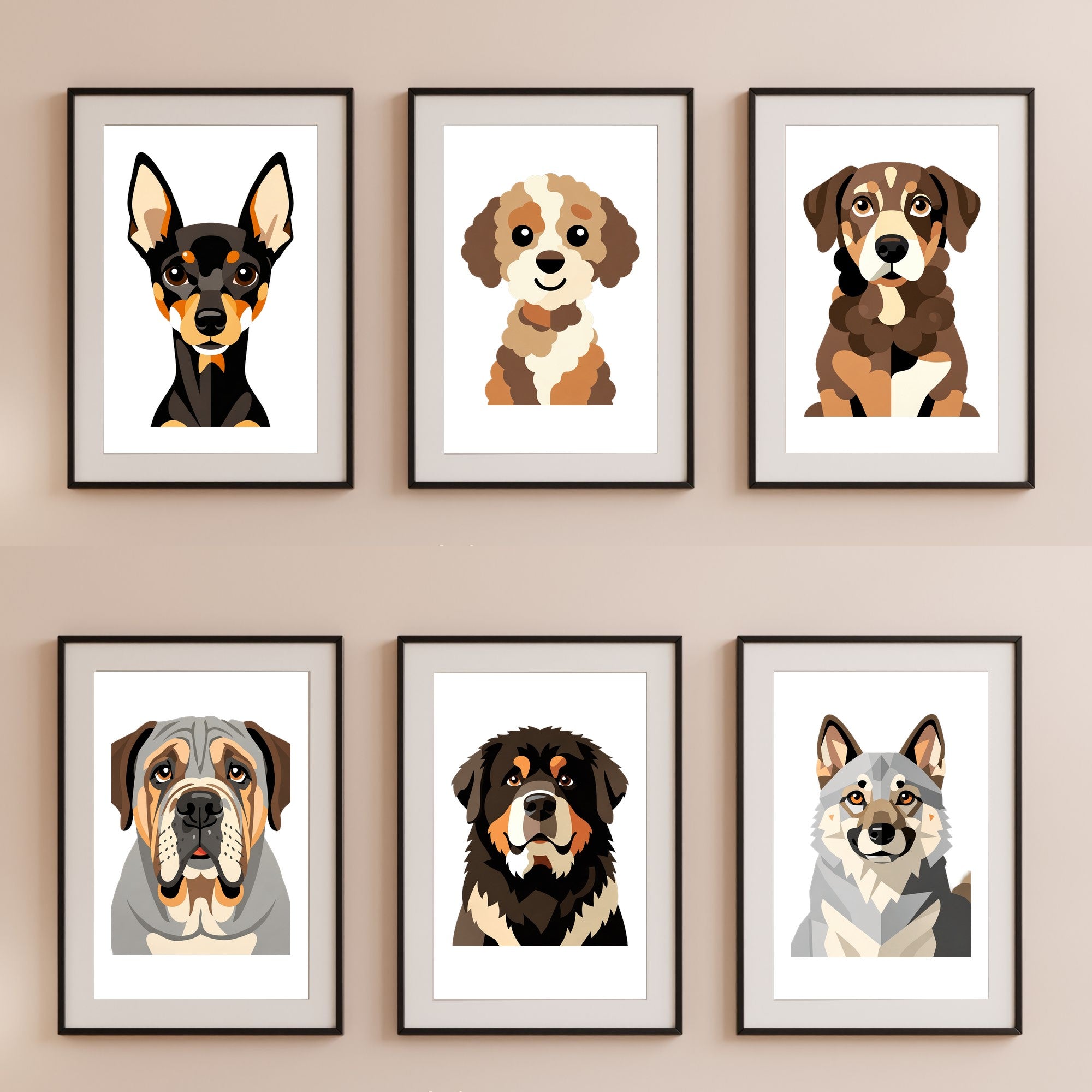 Bold Block Art Print - Framed Nursery Mockup