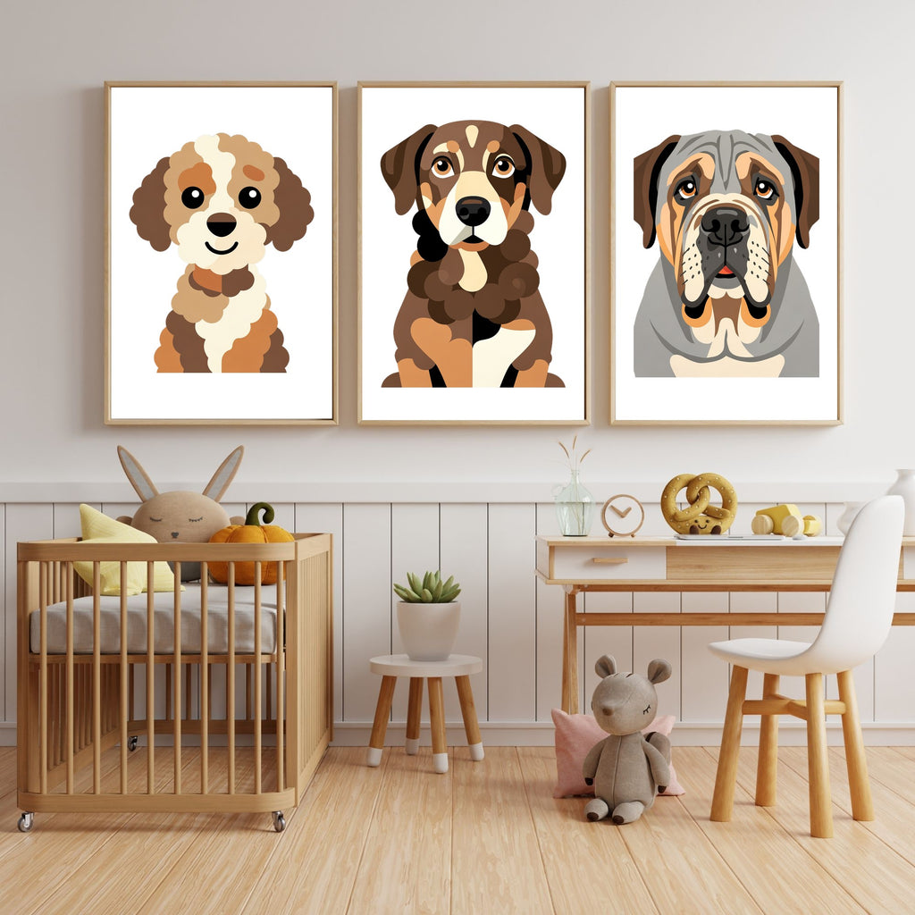 Bold Block Art Print - Framed Nursery Mockup