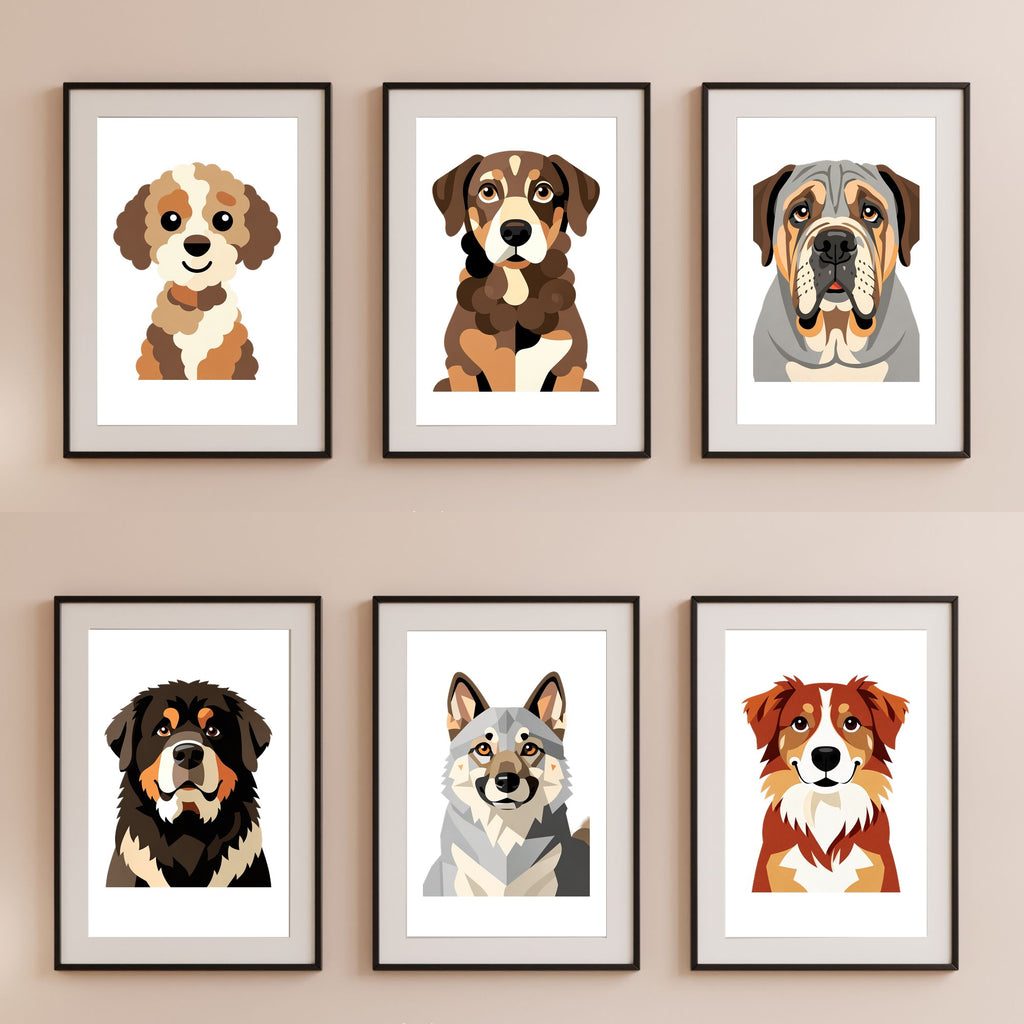 Bold Block Art Print - Framed Nursery Mockup