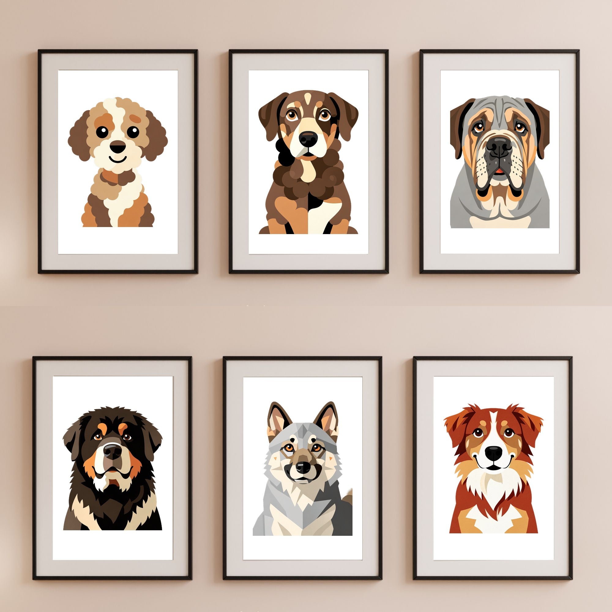 Bold Block Art Print - Framed Nursery Mockup