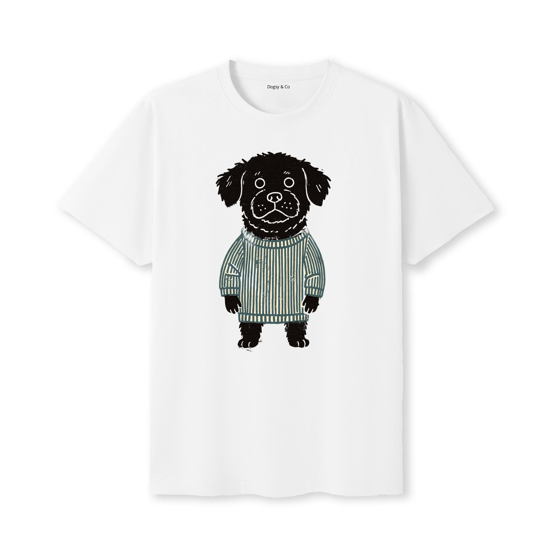 Moodle Jumper Dog T-Shirt - White